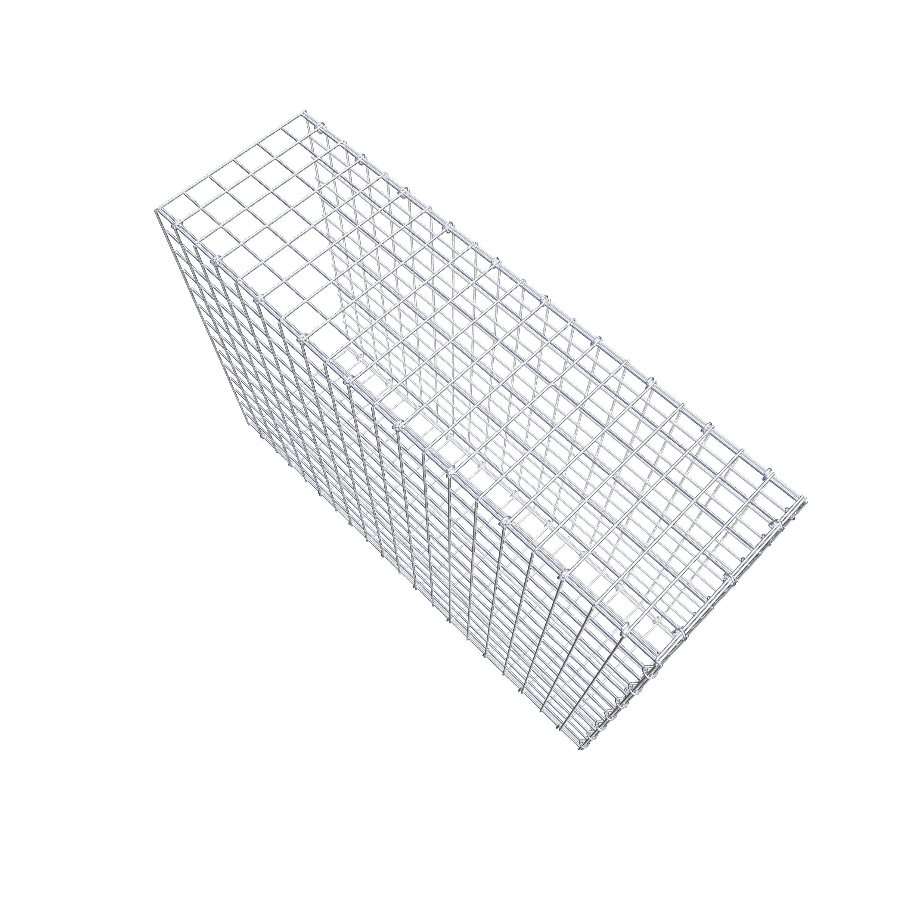 Mounted gabion type 2 100 cm x 70 cm x 30 cm (L x H x D), mesh size 5 cm x 5 cm, C-ring