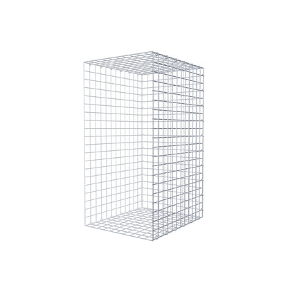 Monteret gabion type 2 100 cm x 60 cm x 50 cm (L x H x D), maskestørrelse 5 cm x 5 cm, C-ring