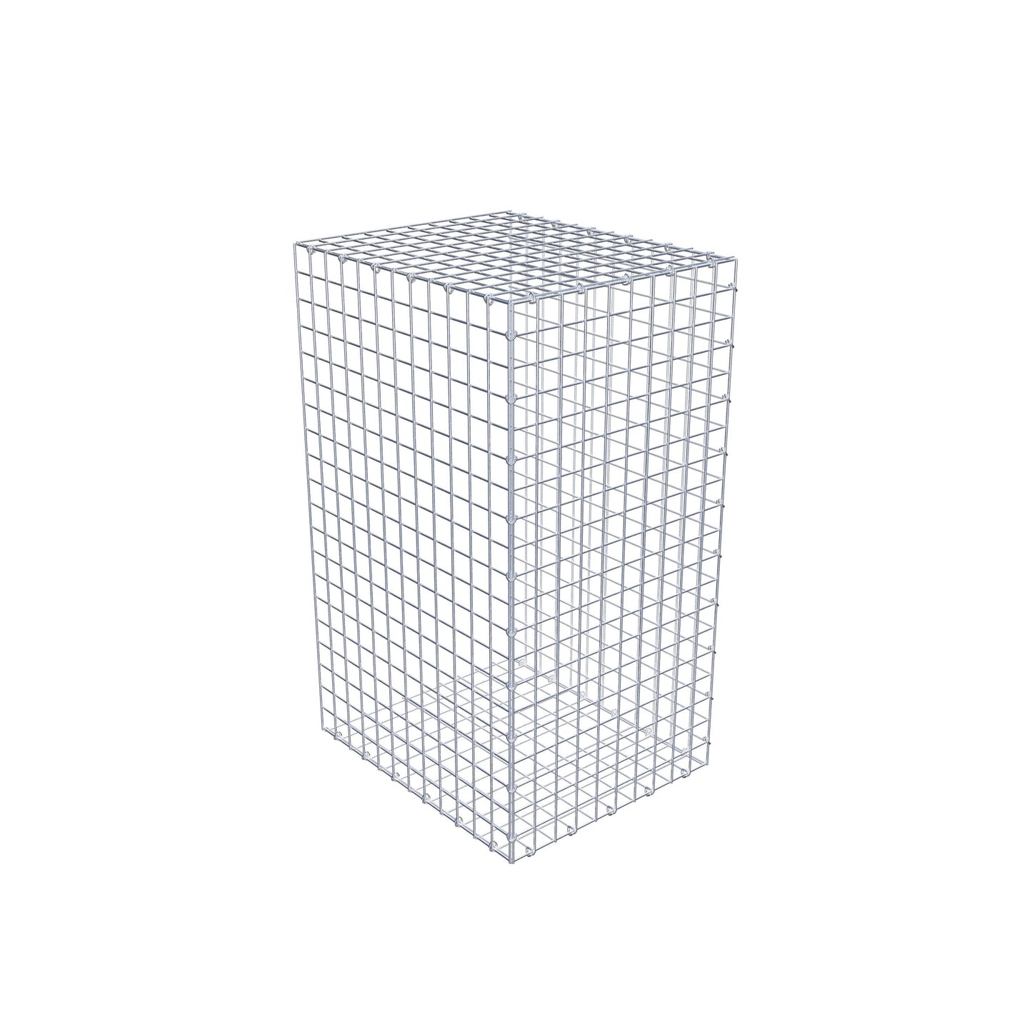 Monteret gabion type 2 100 cm x 60 cm x 50 cm (L x H x D), maskestørrelse 5 cm x 5 cm, C-ring