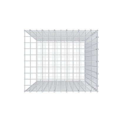 Monteret gabion type 2 100 cm x 60 cm x 50 cm (L x H x D), maskestørrelse 5 cm x 5 cm, C-ring