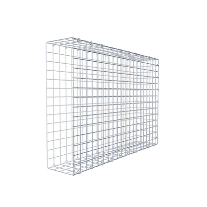 Typ 2 påbyggnadsgabion 100 cm x 70 cm x 20 cm (L x H x D), maskstorlek 5 cm x 5 cm, C-ring
