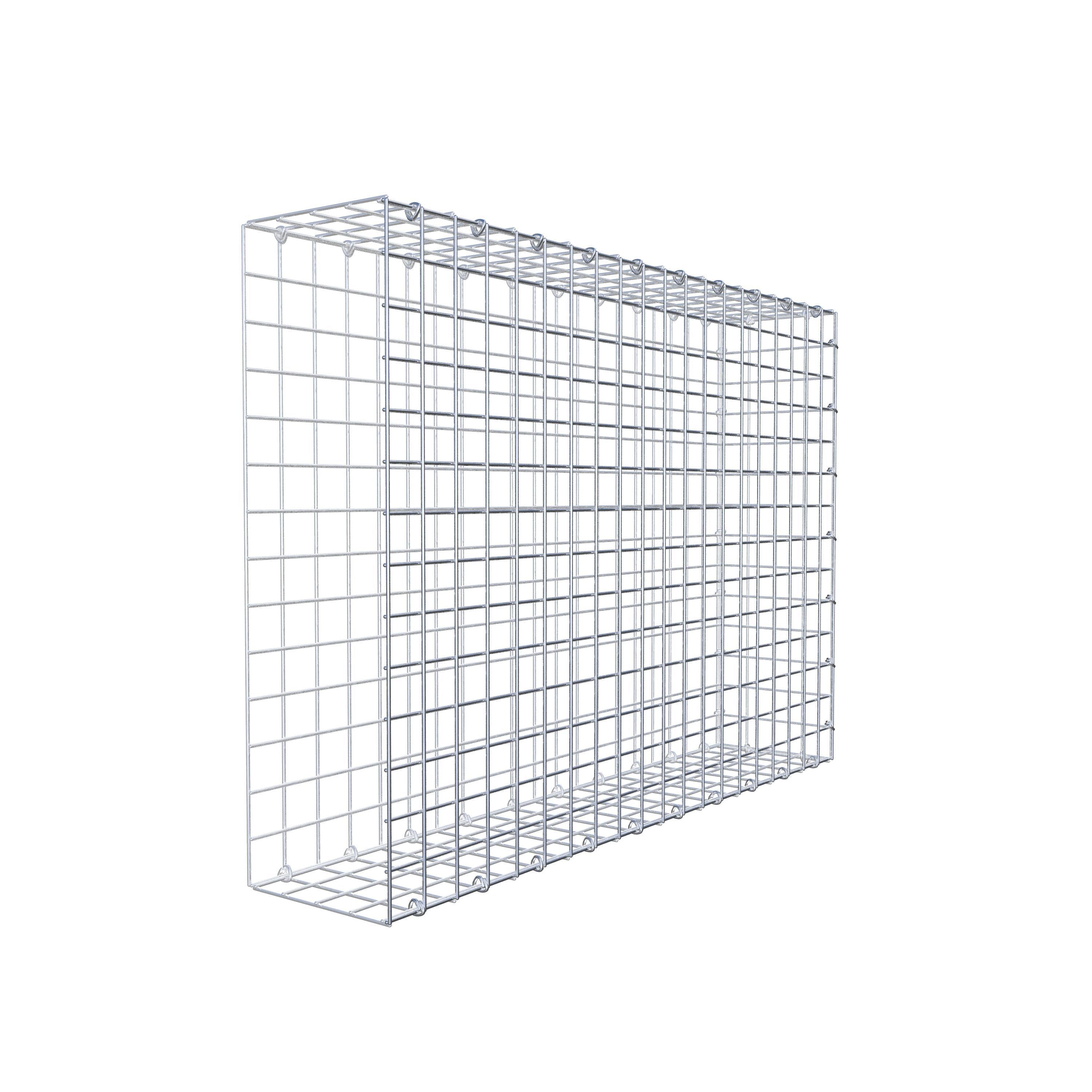 Mounted gabion type 2 100 cm x 70 cm x 20 cm (L x H x D), mesh size 5 cm x 5 cm, C-ring