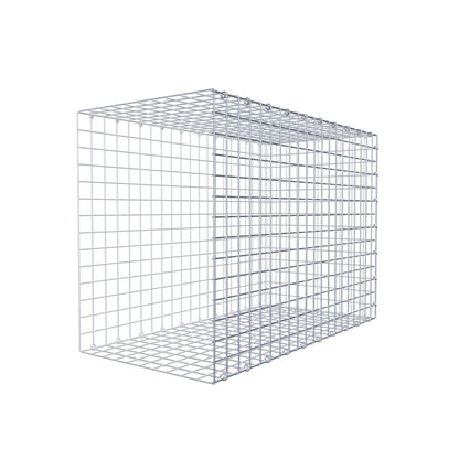 Typ 2 påbyggnadsgabion 100 cm x 70 cm x 50 cm (L x H x D), maskstorlek 5 cm x 5 cm, C-ring