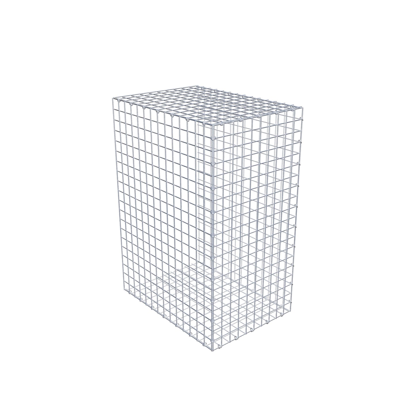 Typ 2 påbyggnadsgabion 100 cm x 70 cm x 50 cm (L x H x D), maskstorlek 5 cm x 5 cm, C-ring