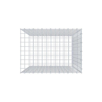 Typ 2 påbyggnadsgabion 100 cm x 70 cm x 50 cm (L x H x D), maskstorlek 5 cm x 5 cm, C-ring