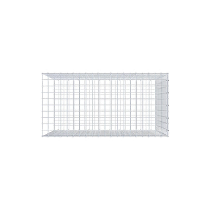 Typ 2 påbyggnadsgabion 100 cm x 70 cm x 50 cm (L x H x D), maskstorlek 5 cm x 5 cm, C-ring