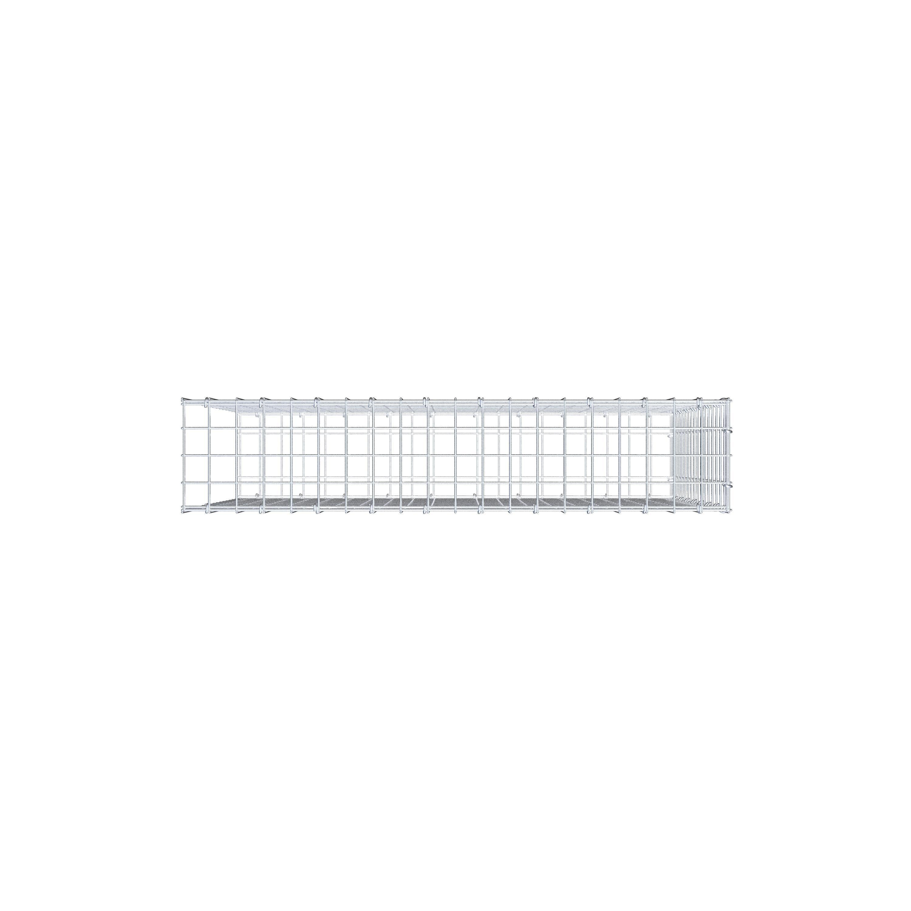 Gabbione aggiuntivo di tipo 2 100 cm x 80 cm x 20 cm (L x H x P), maglia 5 cm x 5 cm, anello a C