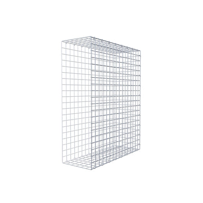 Typ 2 påbyggnadsgabion 100 cm x 80 cm x 30 cm (L x H x D), maskstorlek 5 cm x 5 cm, C-ring
