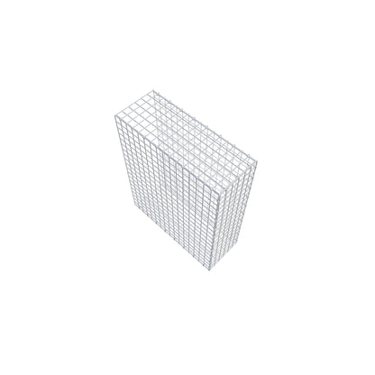Typ 2 påbyggnadsgabion 100 cm x 80 cm x 30 cm (L x H x D), maskstorlek 5 cm x 5 cm, C-ring
