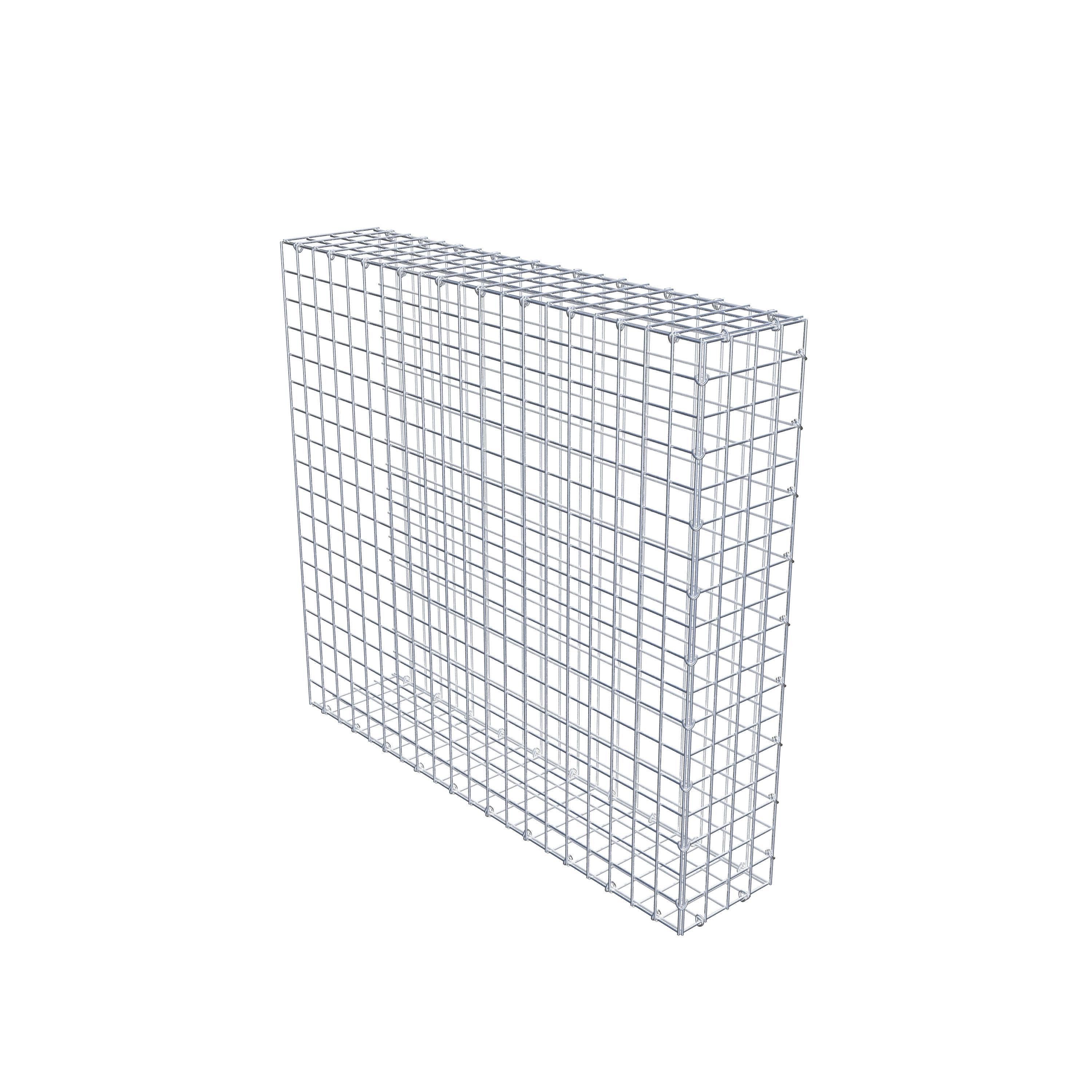 Mounted gabion type 2 100 cm x 90 cm x 20 cm (L x H x D), mesh size 5 cm x 5 cm, C-ring