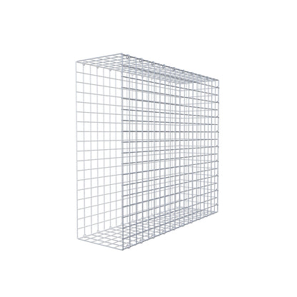 Mounted gabion type 2 100 cm x 90 cm x 30 cm (L x H x D), mesh size 5 cm x 5 cm, C-ring