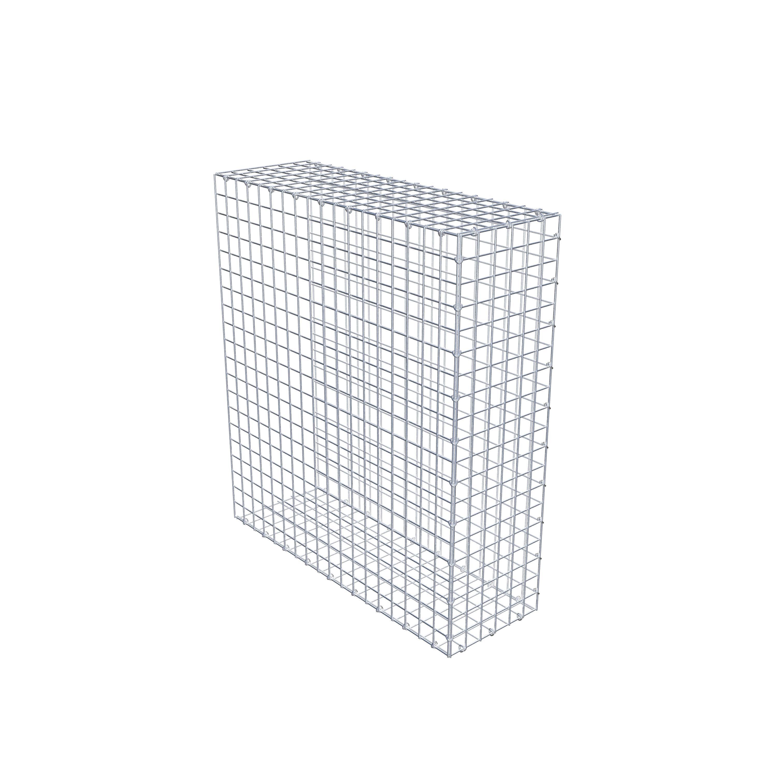 Mounted gabion type 2 100 cm x 90 cm x 30 cm (L x H x D), mesh size 5 cm x 5 cm, C-ring