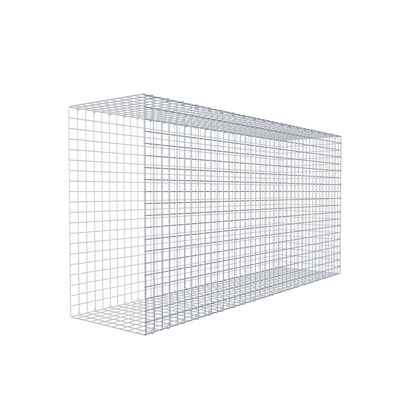 Fästbar gabion typ 2 200 cm x 100 cm x 50 cm (L x H x D), maskstorlek 5 cm x 5 cm, C-ring