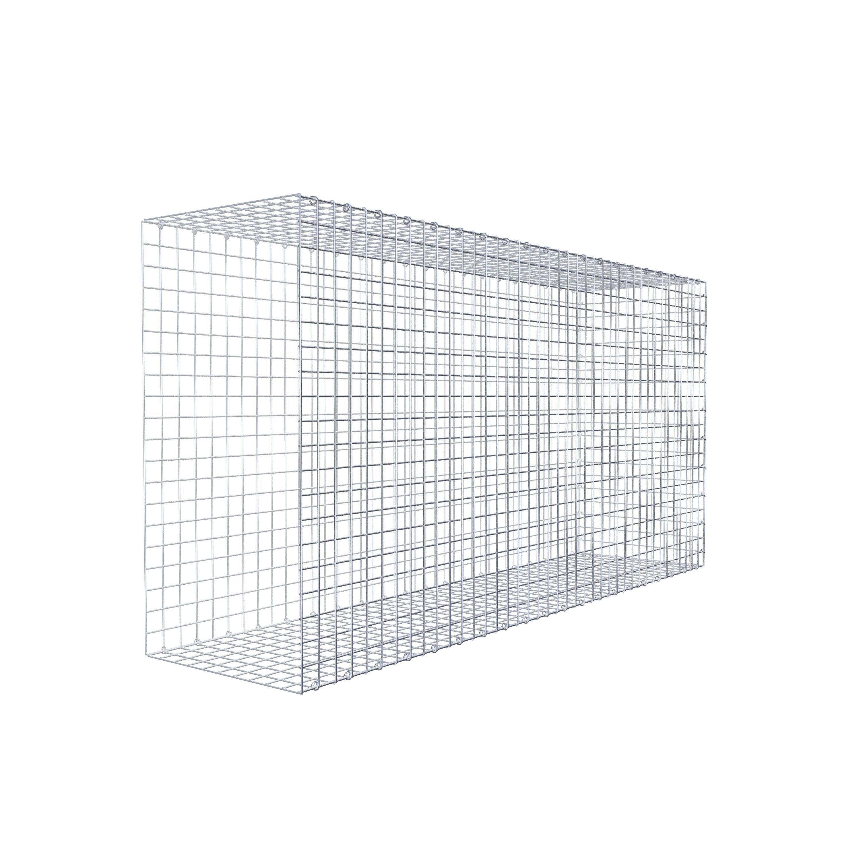 Mounted gabion type 2 200 cm x 100 cm x 50 cm (L x H x D), mesh size 5 cm x 5 cm, C-ring