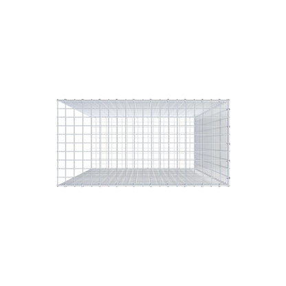 Fästbar gabion typ 2 200 cm x 100 cm x 50 cm (L x H x D), maskstorlek 5 cm x 5 cm, C-ring