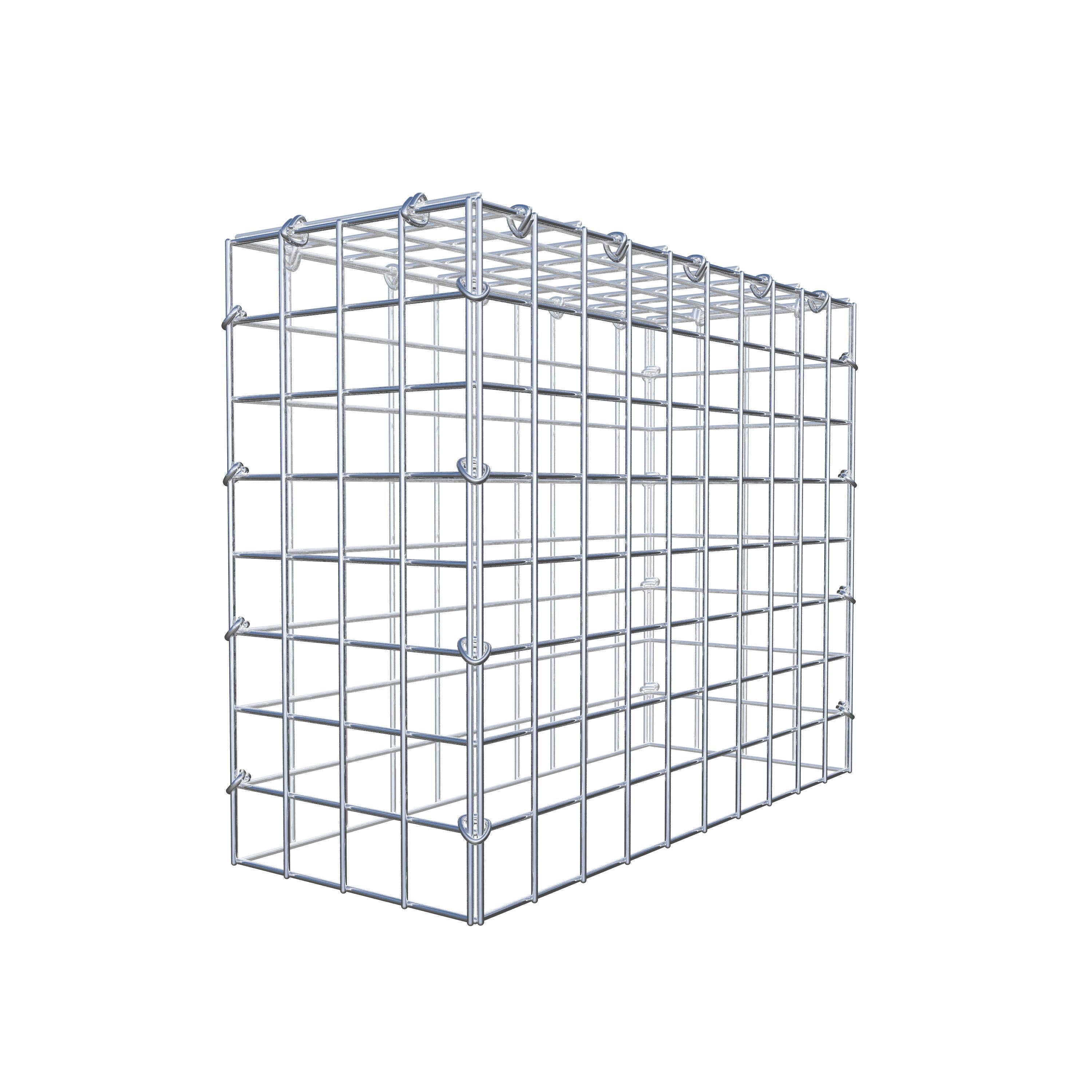 Monteret gabion type 3 50 cm x 40 cm x 20 cm (L x H x D), maskestørrelse 5 cm x 5 cm, C-ring