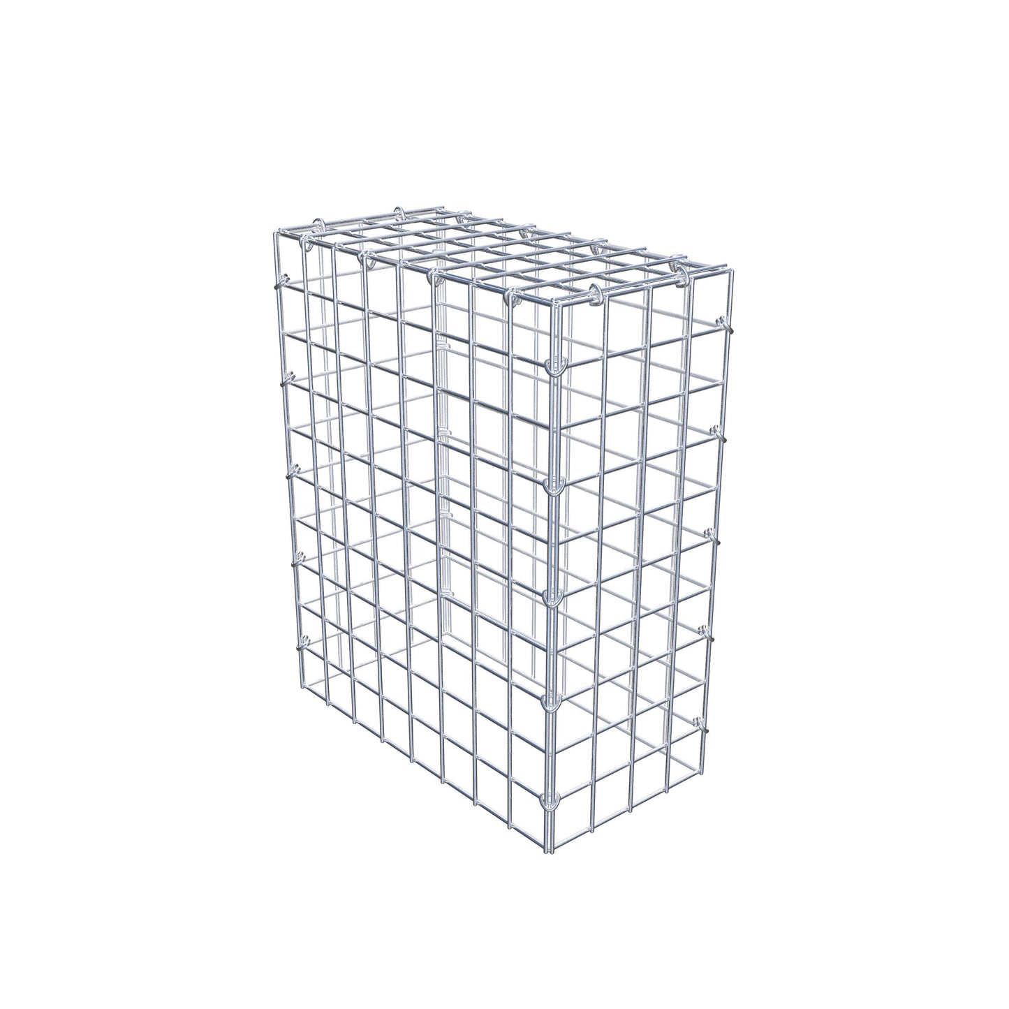 Anbaugabione Typ 3 50 cm x 40 cm x 20 cm (L x H x T), Maschenweite 5 cm x 5 cm, C-Ring