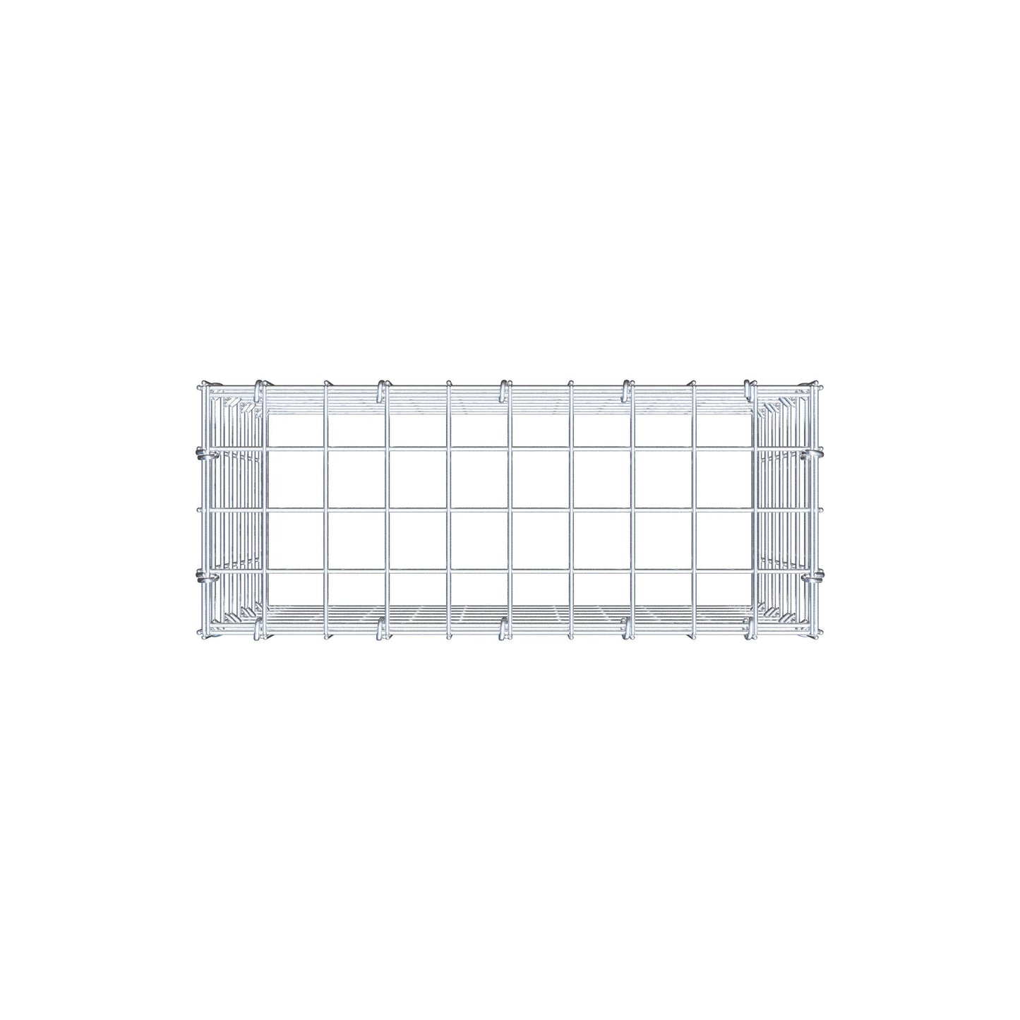 Anbaugabione Typ 3 50 cm x 40 cm x 20 cm (L x H x T), Maschenweite 5 cm x 5 cm, C-Ring