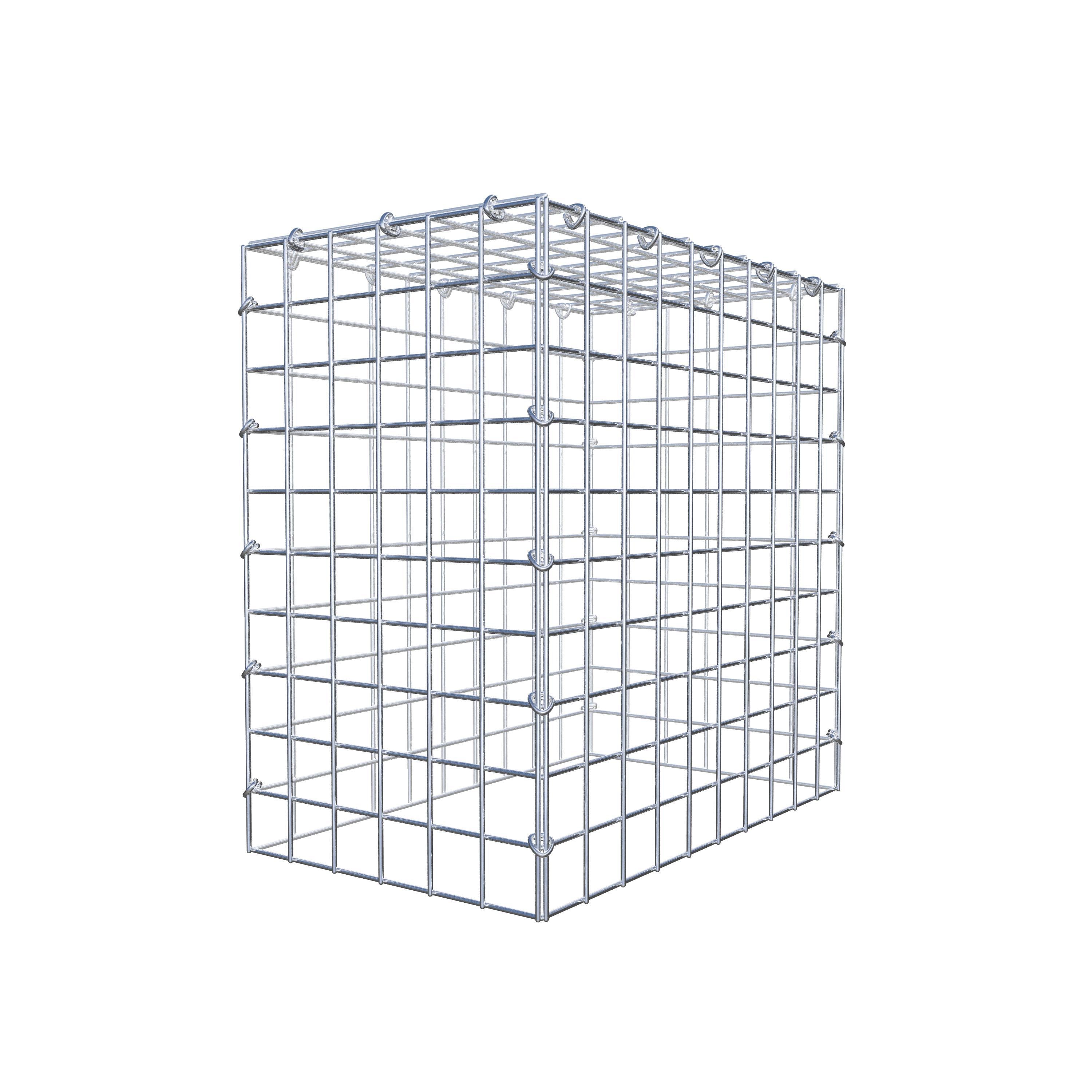 Monteret gabion type 3 50 cm x 50 cm x 30 cm (L x H x D), maskestørrelse 5 cm x 5 cm, C-ring