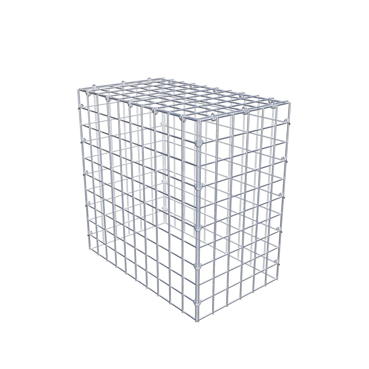 Mounted gabion type 3 50 cm x 50 cm x 30 cm (L x H x D), mesh size 5 cm x 5 cm, C-ring
