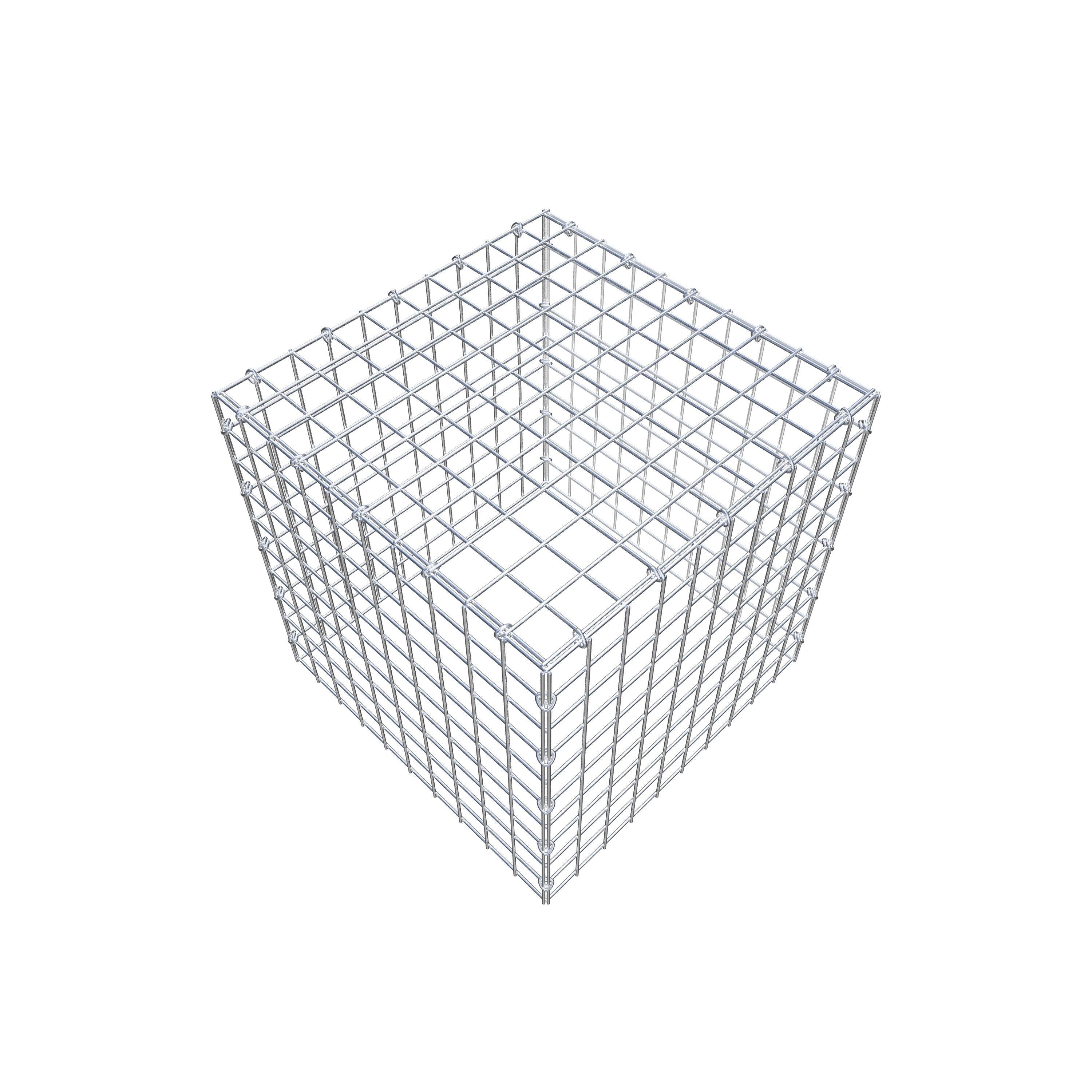 Mounted gabion type 3 50 cm x 50 cm x 50 cm (L x H x D), mesh size 5 cm x 5 cm, C-ring