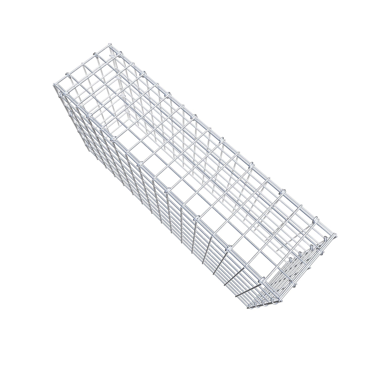Mounted gabion type 3 80 cm x 40 cm x 20 cm (L x H x D), mesh size 5 cm x 5 cm, C-ring