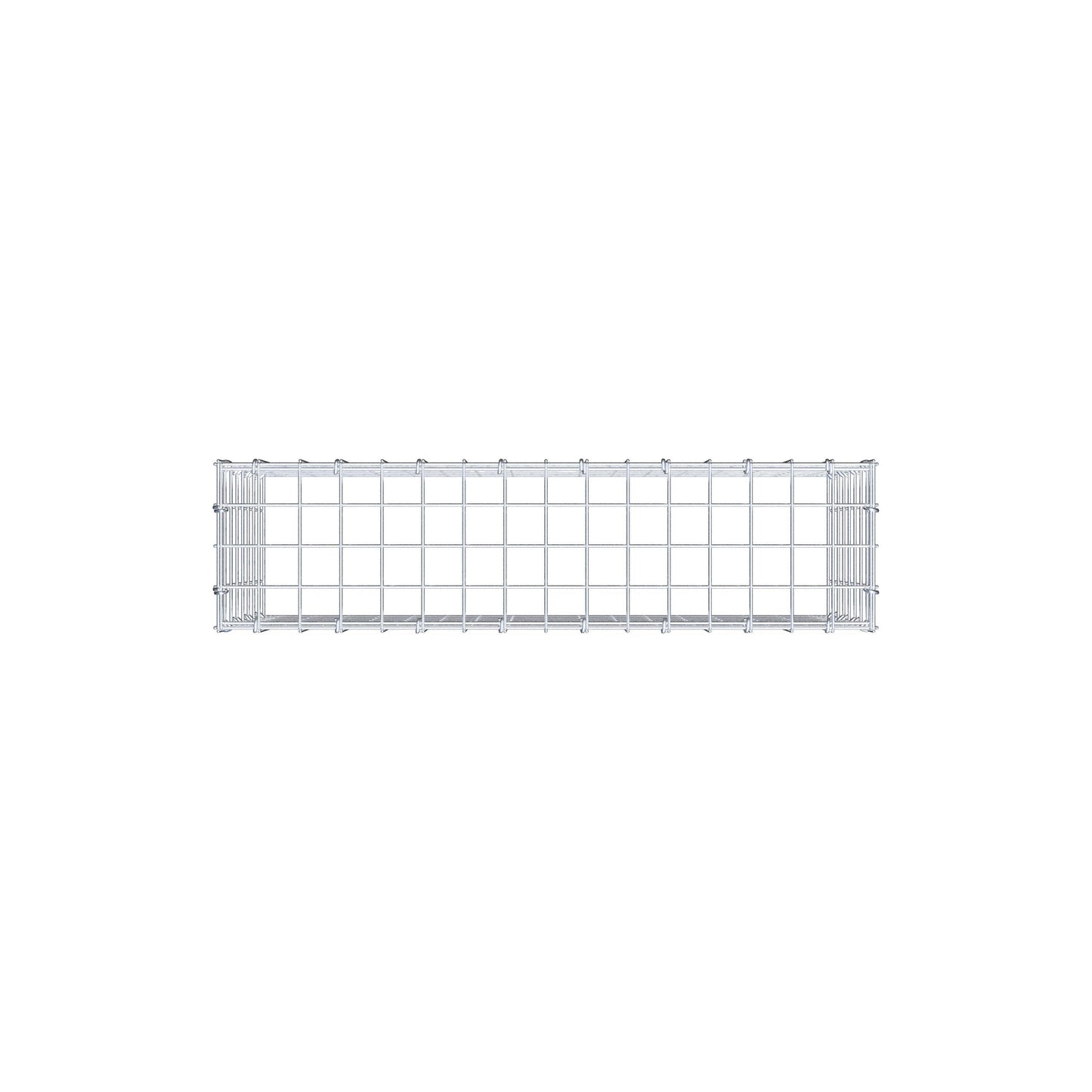 Mounted gabion type 3 80 cm x 40 cm x 20 cm (L x H x D), mesh size 5 cm x 5 cm, C-ring