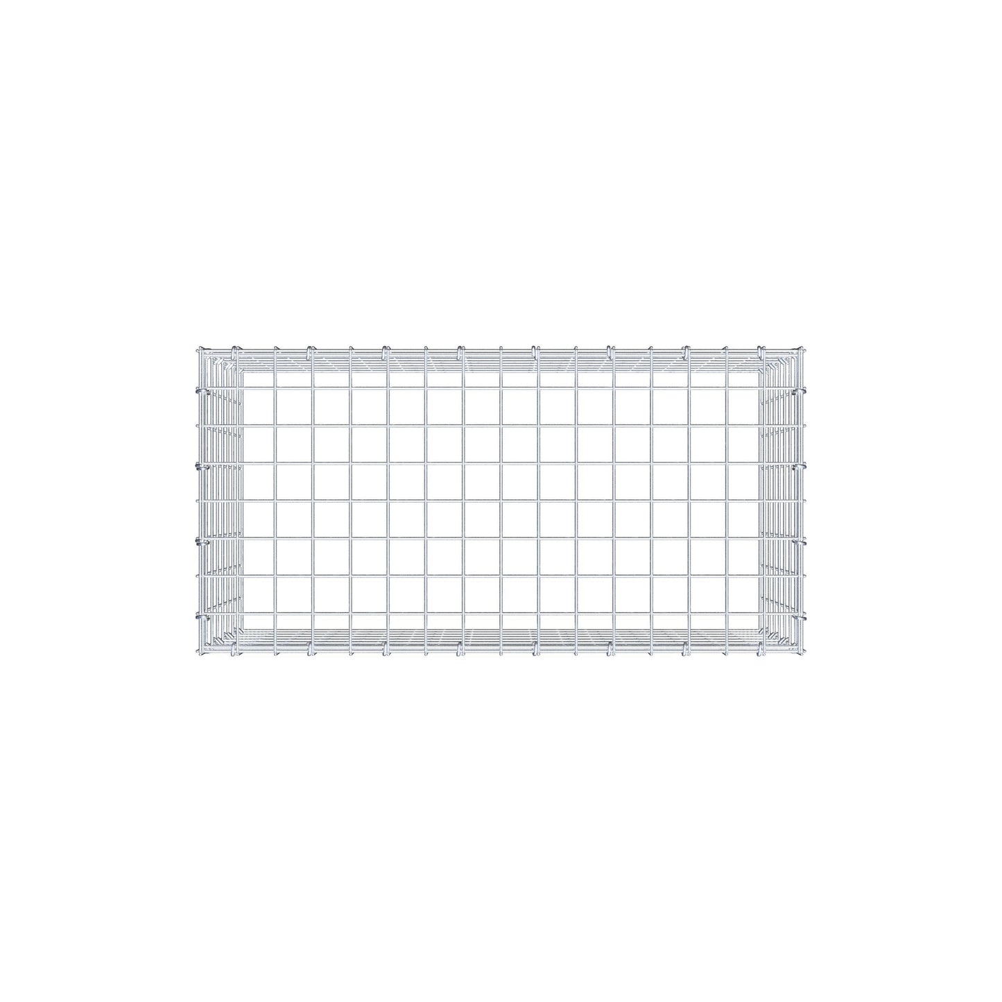 Monteret gabion type 3 80 cm x 40 cm x 40 cm (L x H x D), maskestørrelse 5 cm x 5 cm, C-ring