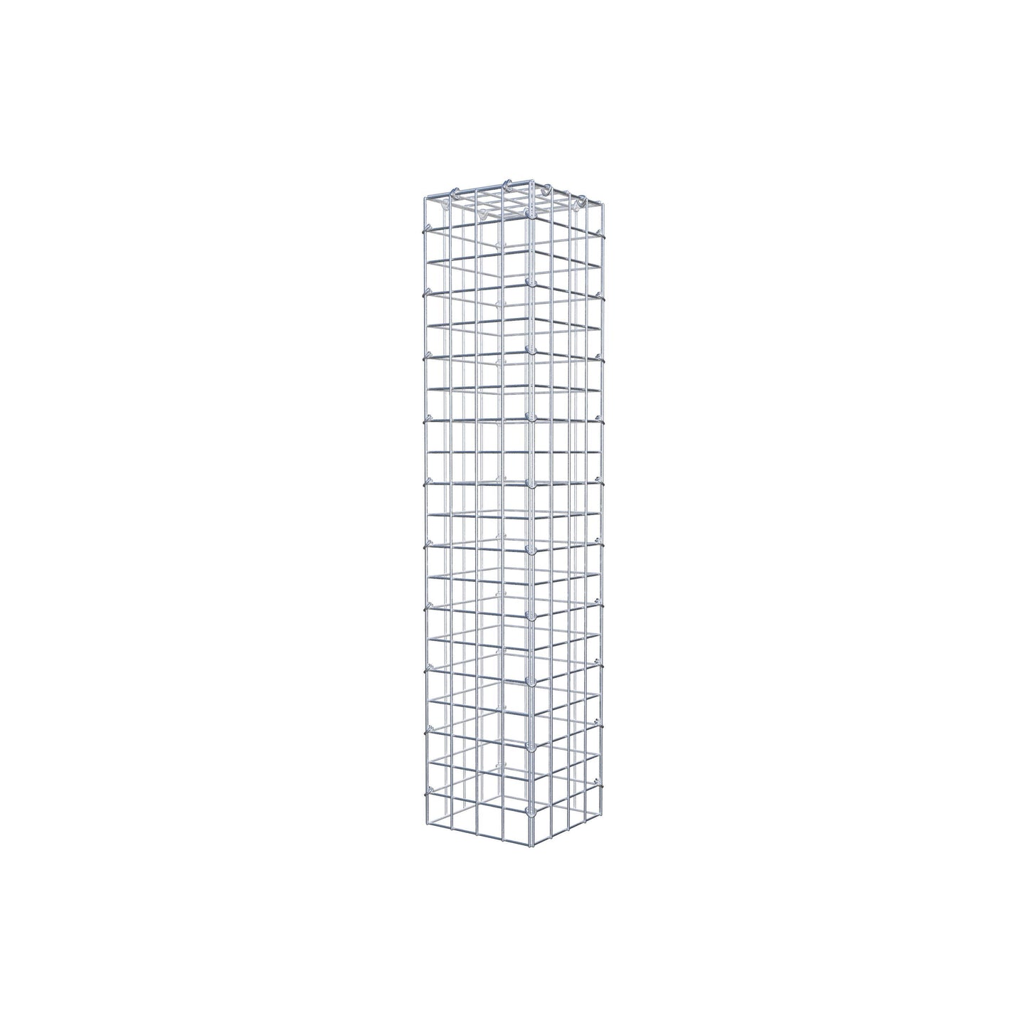 Monteret gabion type 3 100 cm x 20 cm x 20 cm (L x H x D), maskestørrelse 5 cm x 5 cm, C-ring