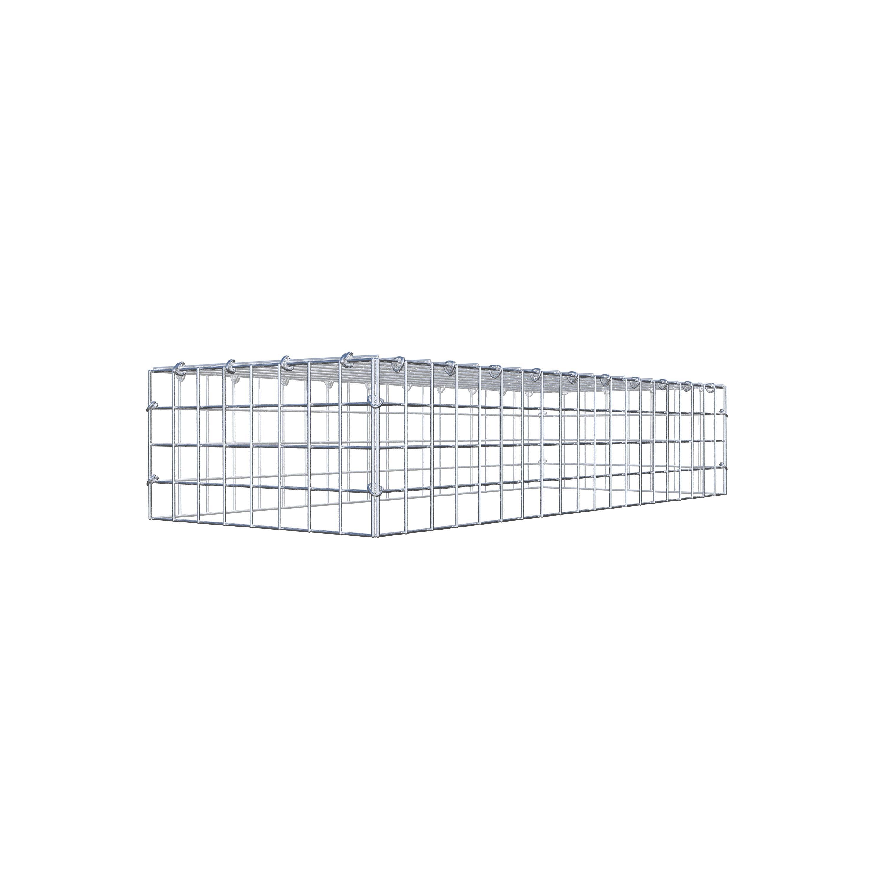 Anbaugabione Typ 3 100 cm x 20 cm x 40 cm (L x H x T), Maschenweite 5 cm x 5 cm, C-Ring