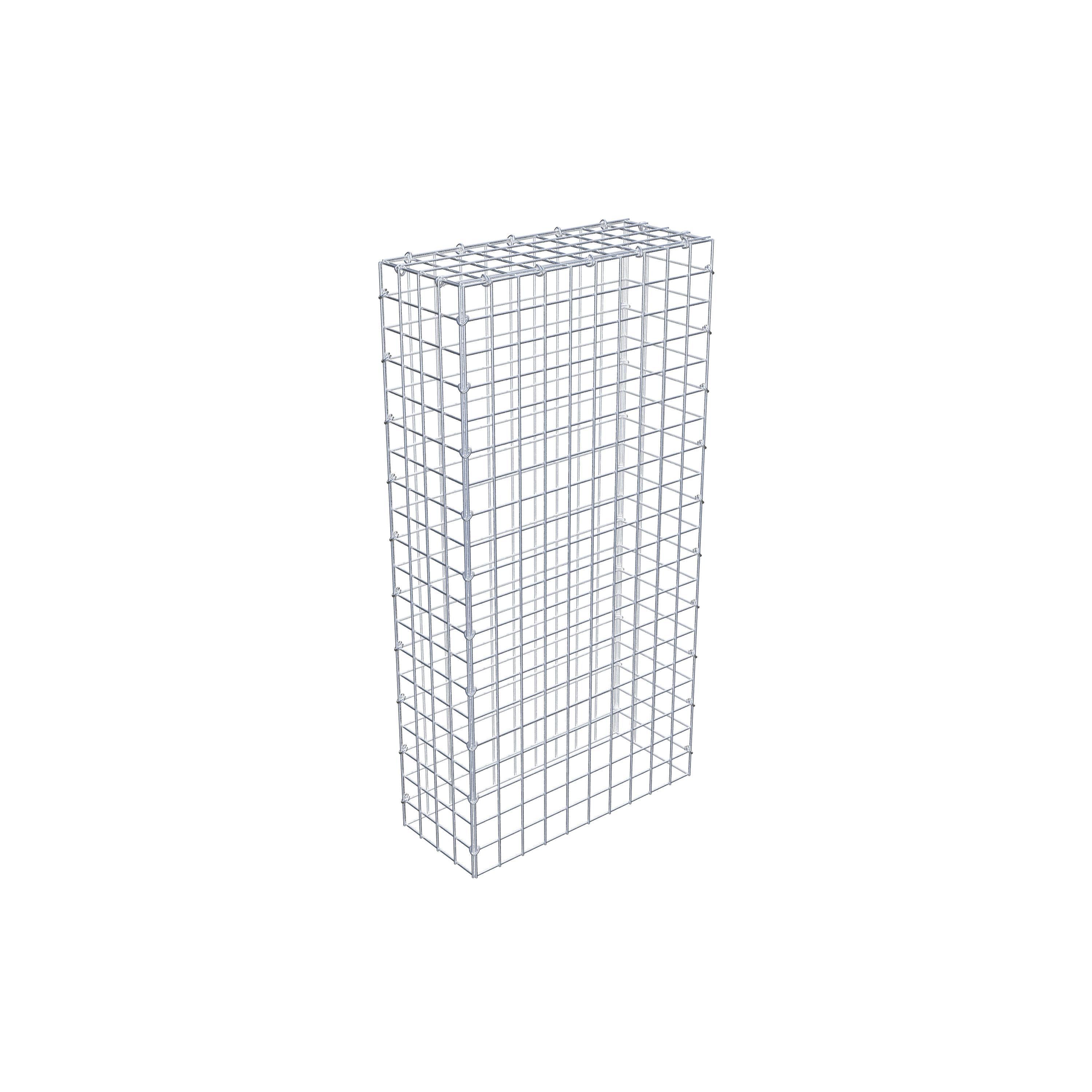 Mounted gabion type 3 100 cm x 20 cm x 50 cm (L x H x D), mesh size 5 cm x 5 cm, C-ring