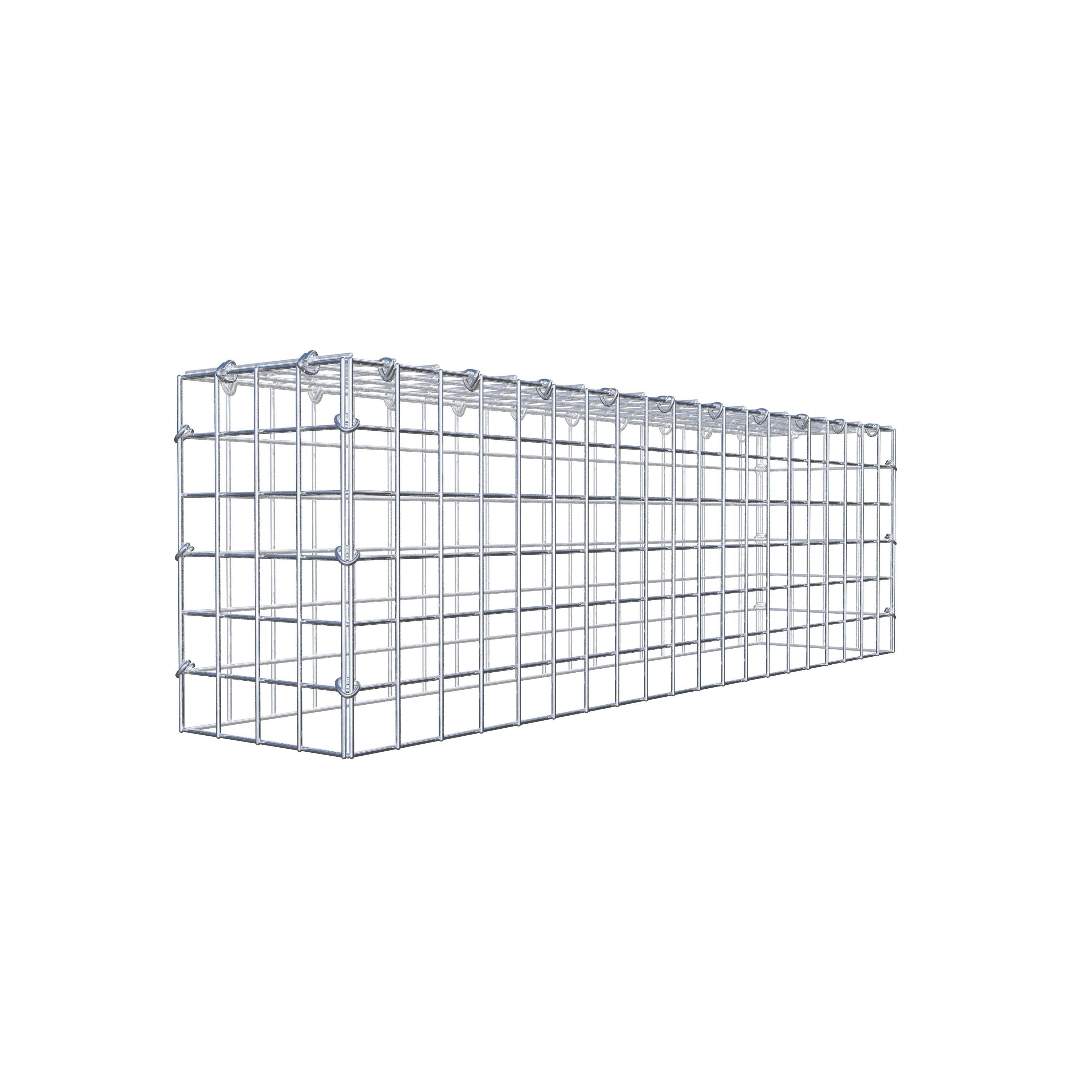 Mounted gabion type 3 100 cm x 30 cm x 20 cm (L x H x D), mesh size 5 cm x 5 cm, C-ring