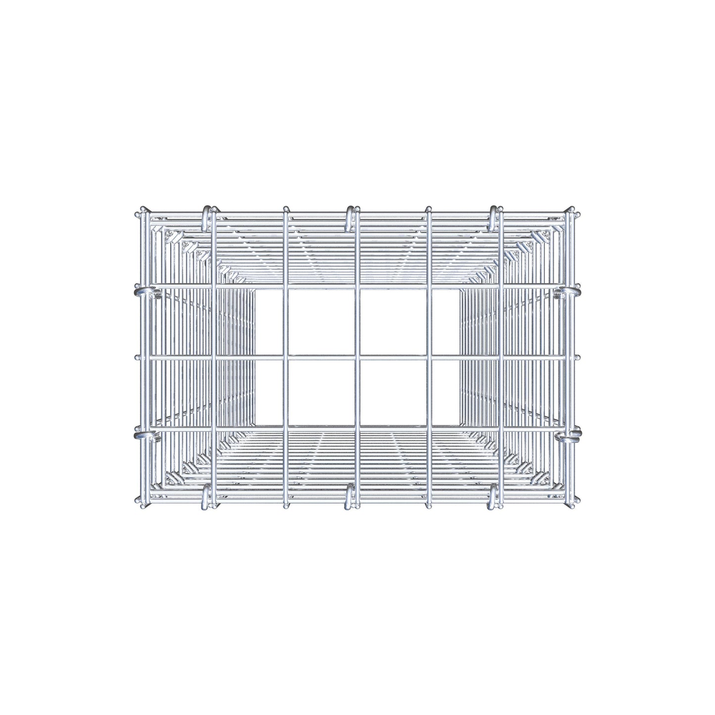 Gabbione aggiuntivo tipo 3 100 cm x 30 cm x 20 cm (L x A x P), maglia 5 cm x 5 cm, anello a C