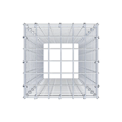 Monteret gabion type 3 100 cm x 30 cm x 30 cm (L x H x D), maskestørrelse 5 cm x 5 cm, C-ring