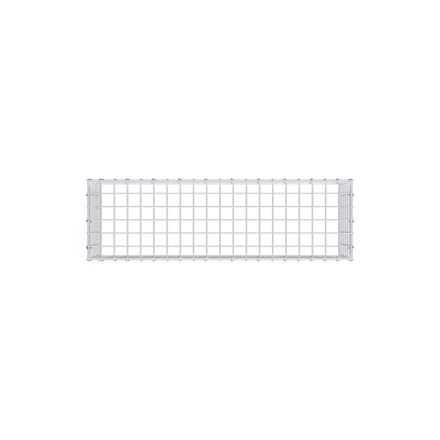 Monteret gabion type 3 100 cm x 30 cm x 30 cm (L x H x D), maskestørrelse 5 cm x 5 cm, C-ring