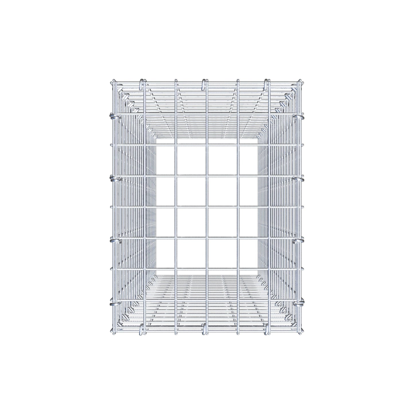 Monteret gabion type 3 100 cm x 30 cm x 40 cm (L x H x D), maskestørrelse 5 cm x 5 cm, C-ring