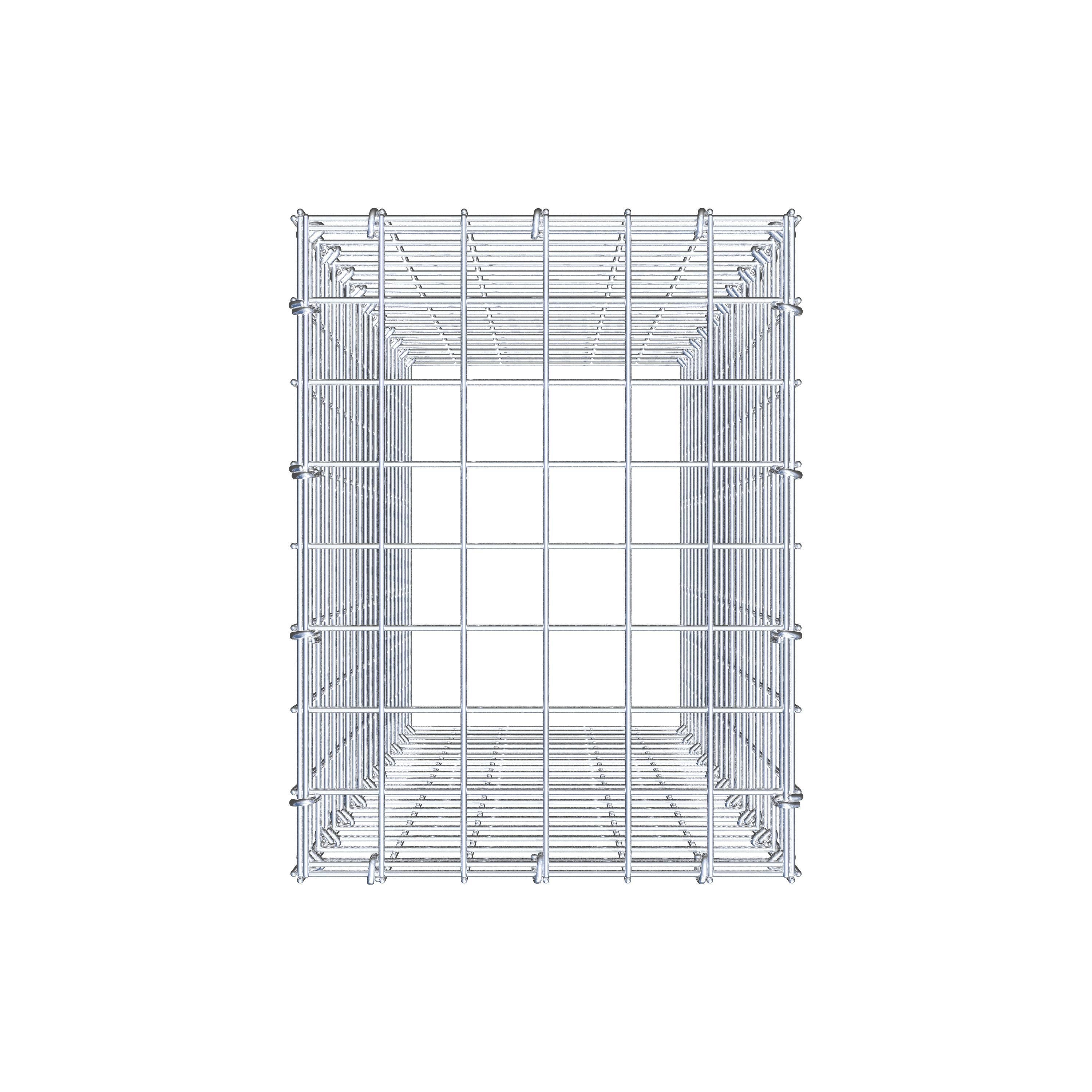 Anbaugabione Typ 3 100 cm x 30 cm x 40 cm (L x H x T), Maschenweite 5 cm x 5 cm, C-Ring