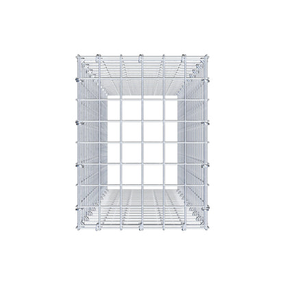Monteret gabion type 3 100 cm x 30 cm x 40 cm (L x H x D), maskestørrelse 5 cm x 5 cm, C-ring