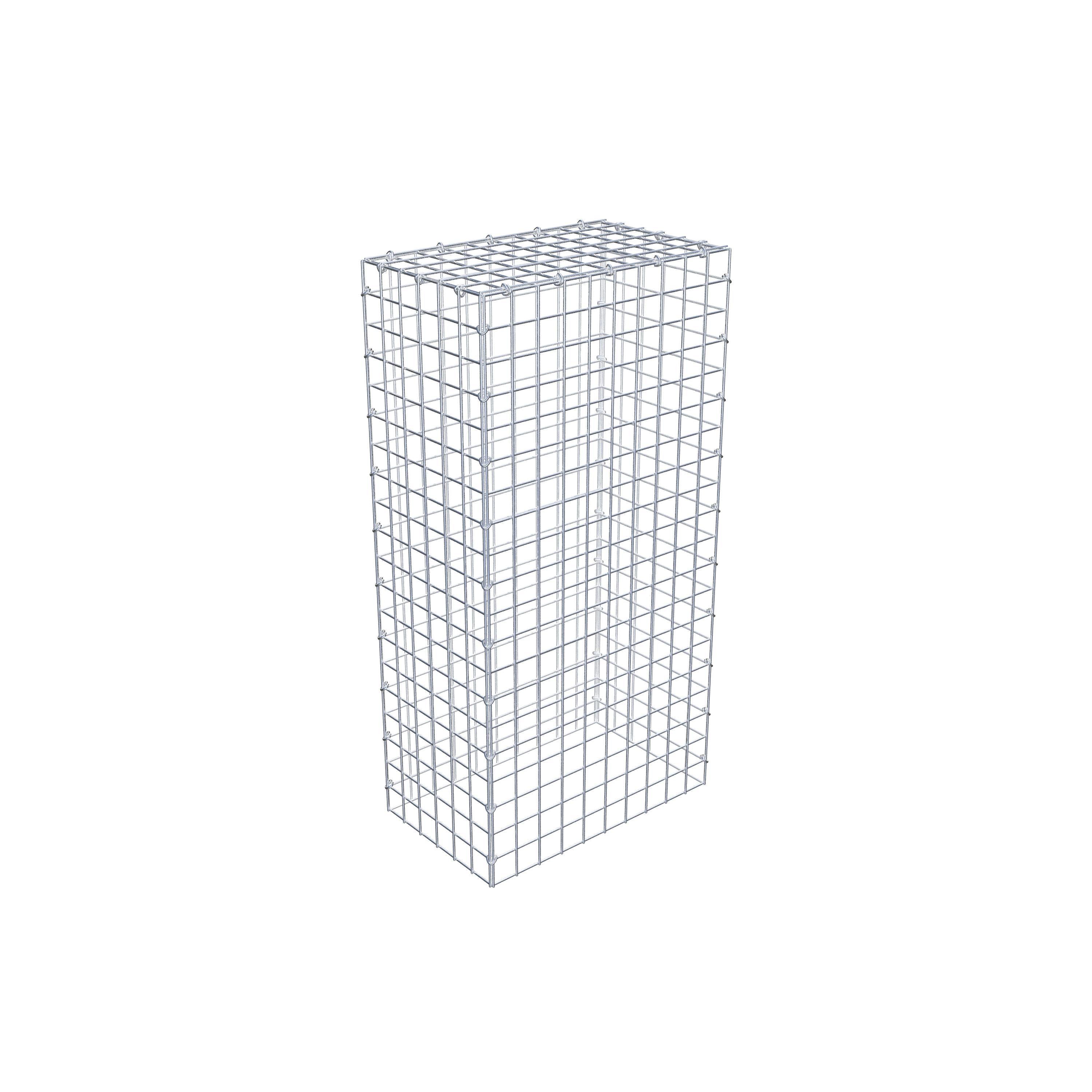 Mounted gabion type 3 100 cm x 30 cm x 50 cm (L x H x D), mesh size 5 cm x 5 cm, C-ring