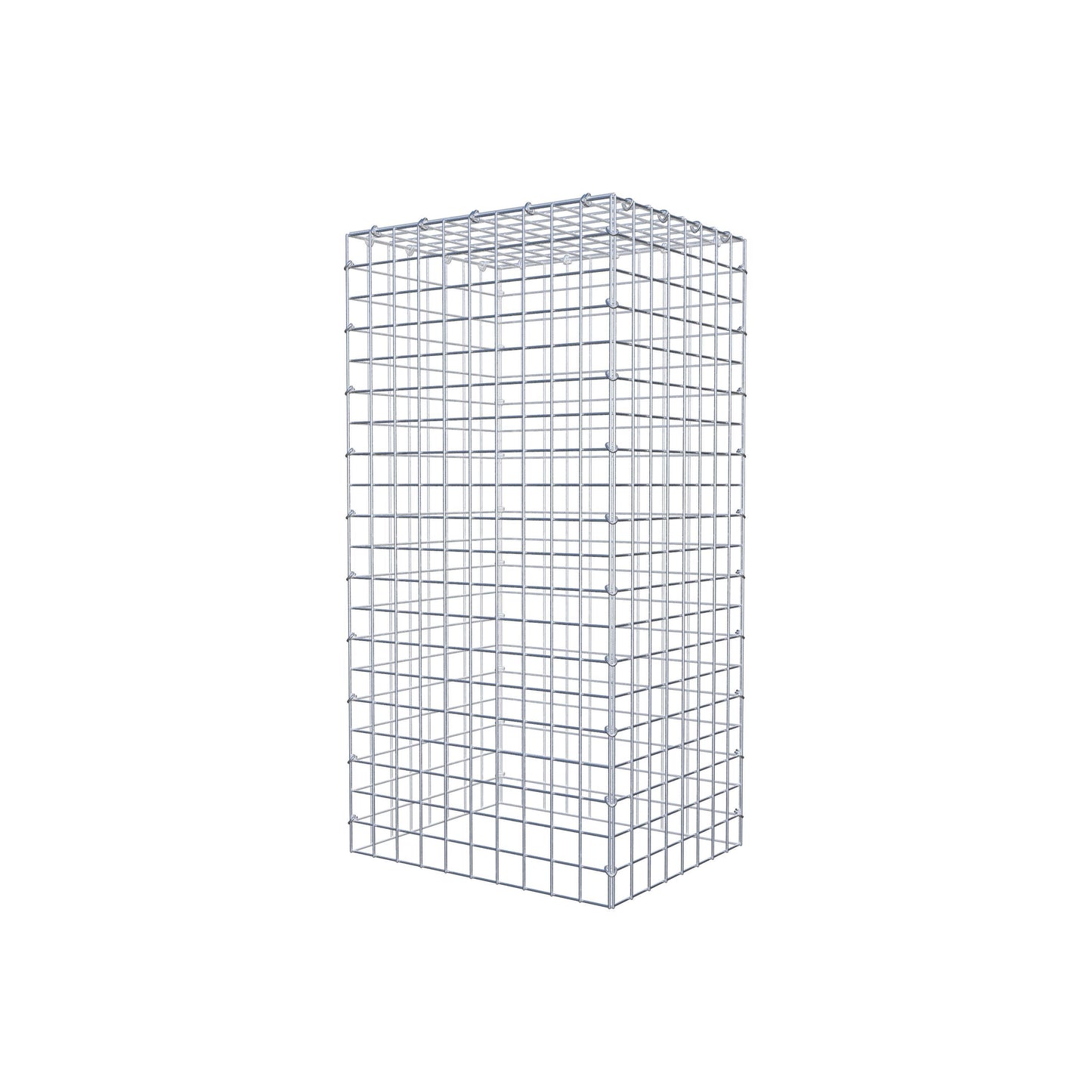 Monteret gabion type 3 100 cm x 40 cm x 50 cm (L x H x D), maskestørrelse 5 cm x 5 cm, C-ring