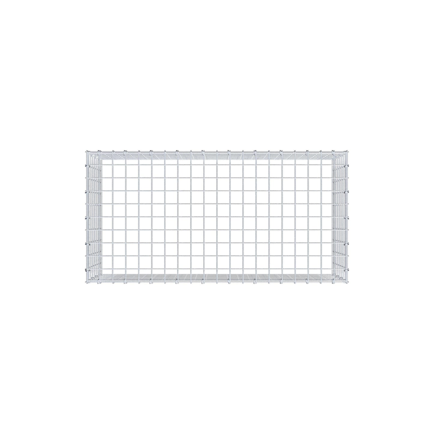 Monteret gabion type 3 100 cm x 40 cm x 50 cm (L x H x D), maskestørrelse 5 cm x 5 cm, C-ring