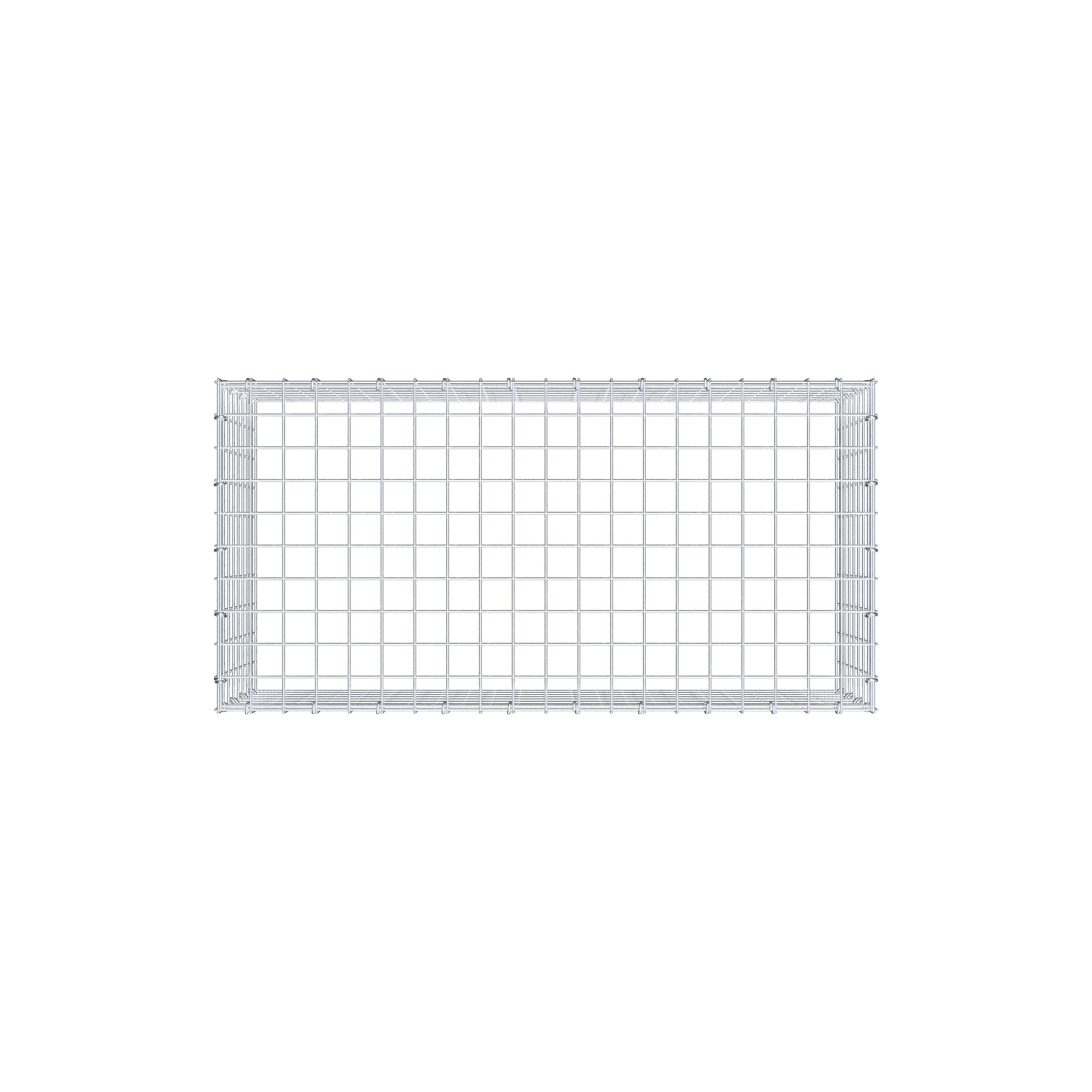 Gabbione aggiuntivo di tipo 3 100 cm x 40 cm x 50 cm (L x H x P), maglia 5 cm x 5 cm, anello a C