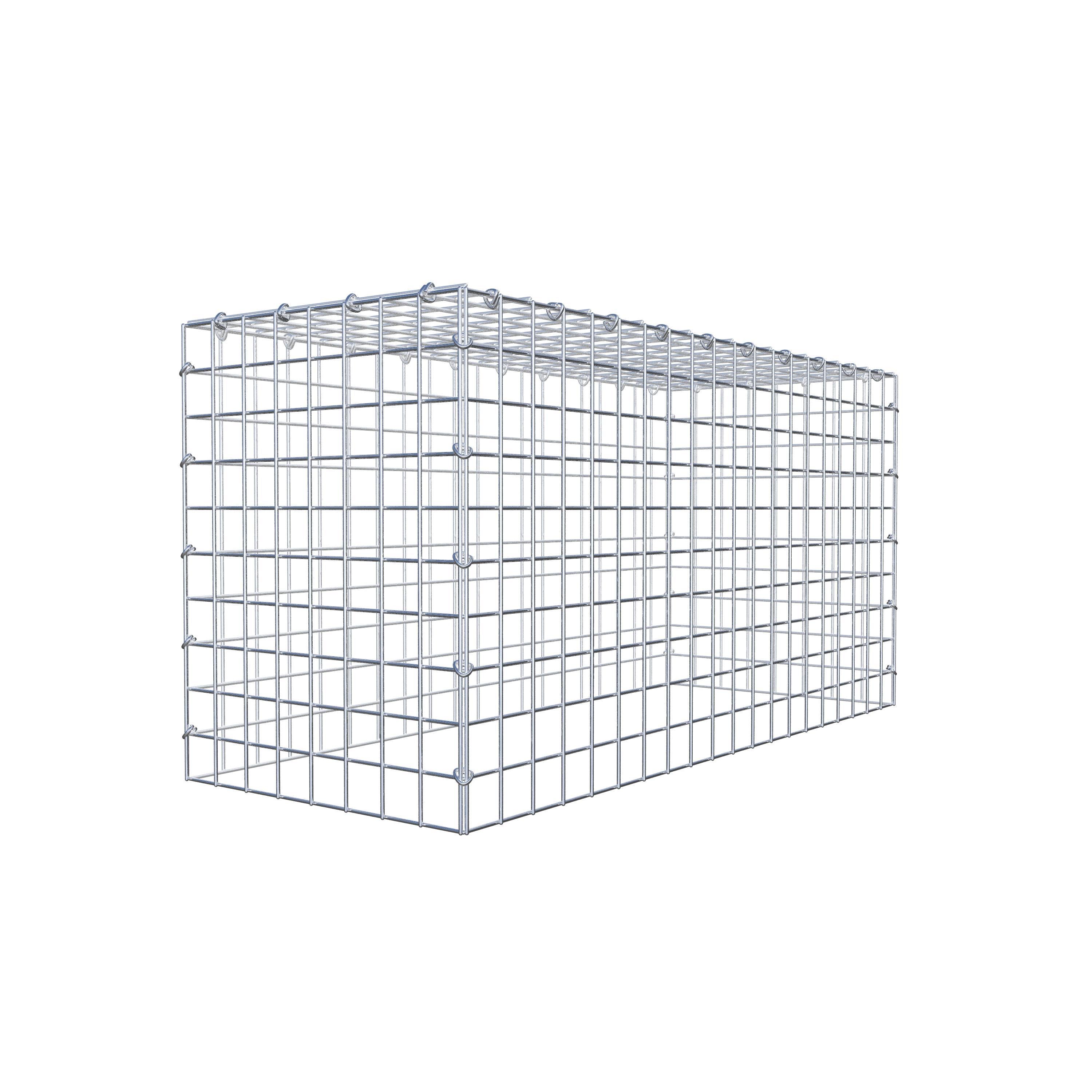 Monteret gabion type 3 100 cm x 50 cm x 40 cm (L x H x D), maskestørrelse 5 cm x 5 cm, C-ring