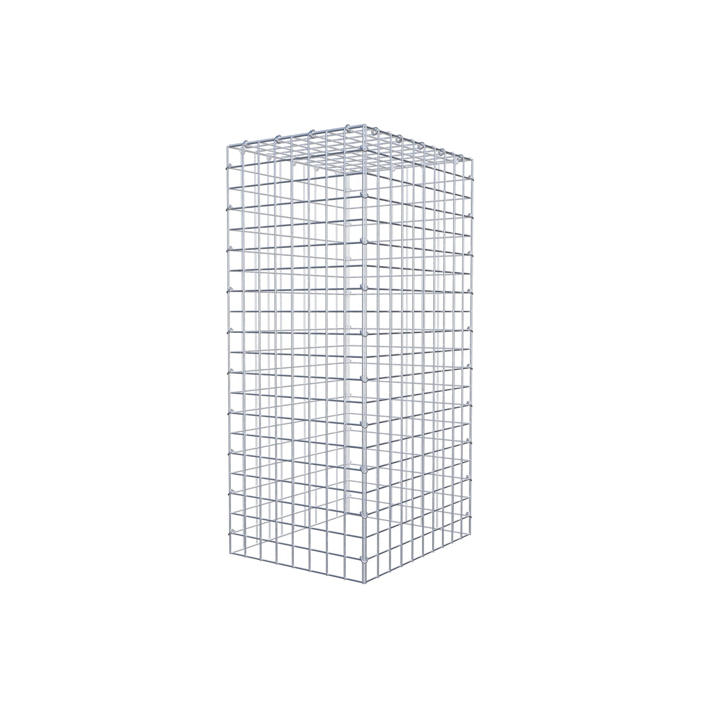 Mounted gabion type 3 100 cm x 50 cm x 40 cm (L x H x D), mesh size 5 cm x 5 cm, C-ring