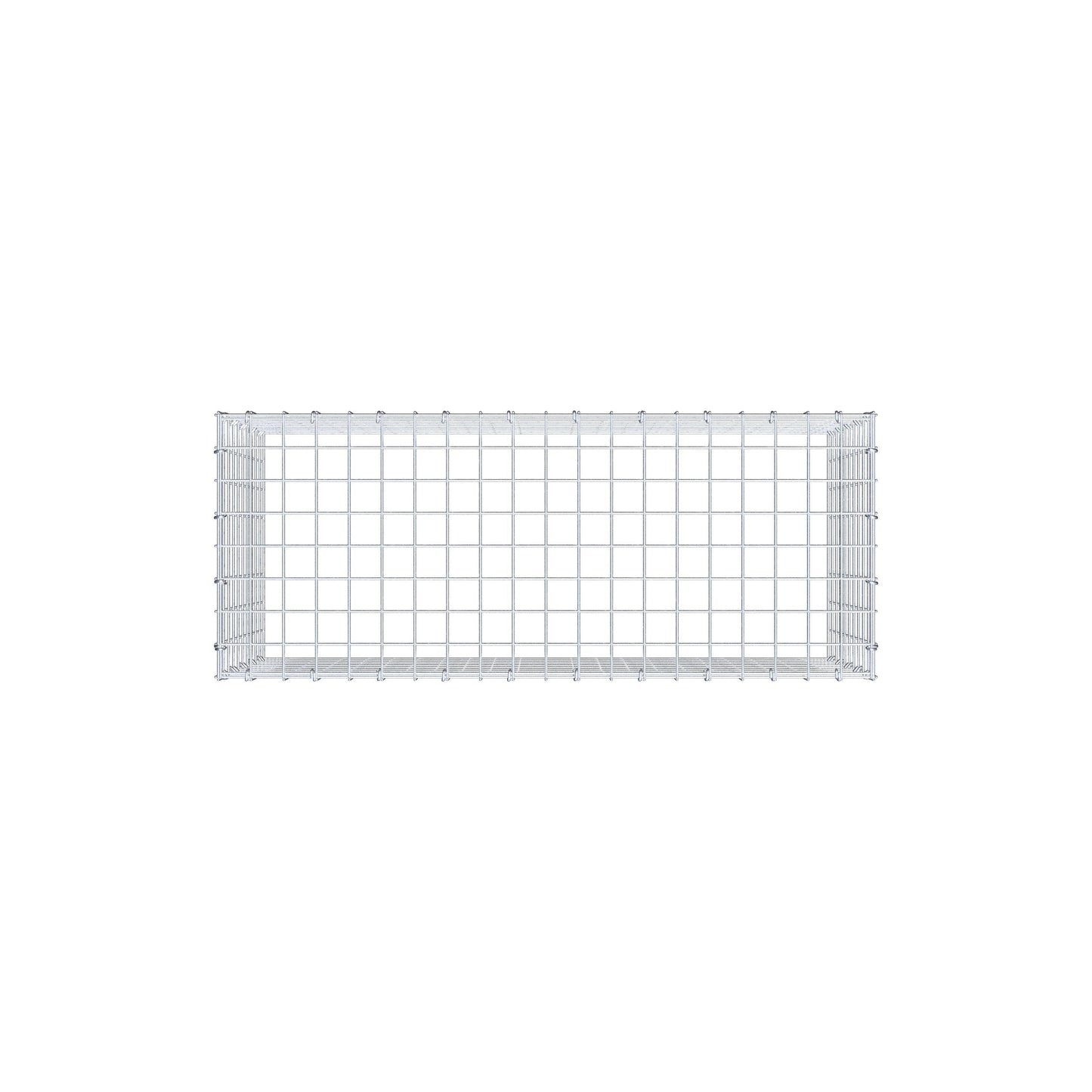 Mounted gabion type 3 100 cm x 50 cm x 40 cm (L x H x D), mesh size 5 cm x 5 cm, C-ring
