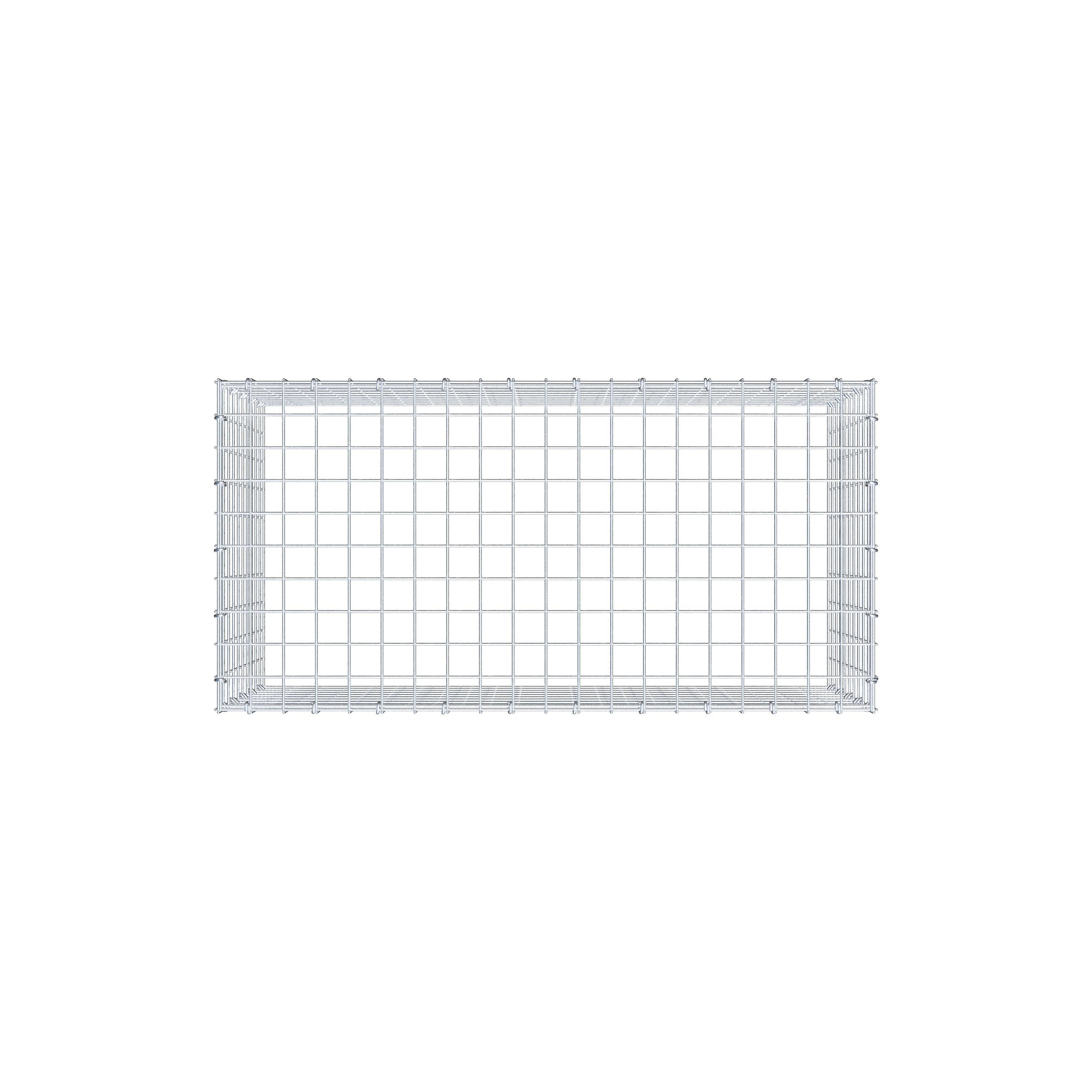 Monteret gabion type 3 100 cm x 50 cm x 50 cm (L x H x D), maskestørrelse 5 cm x 5 cm, C-ring