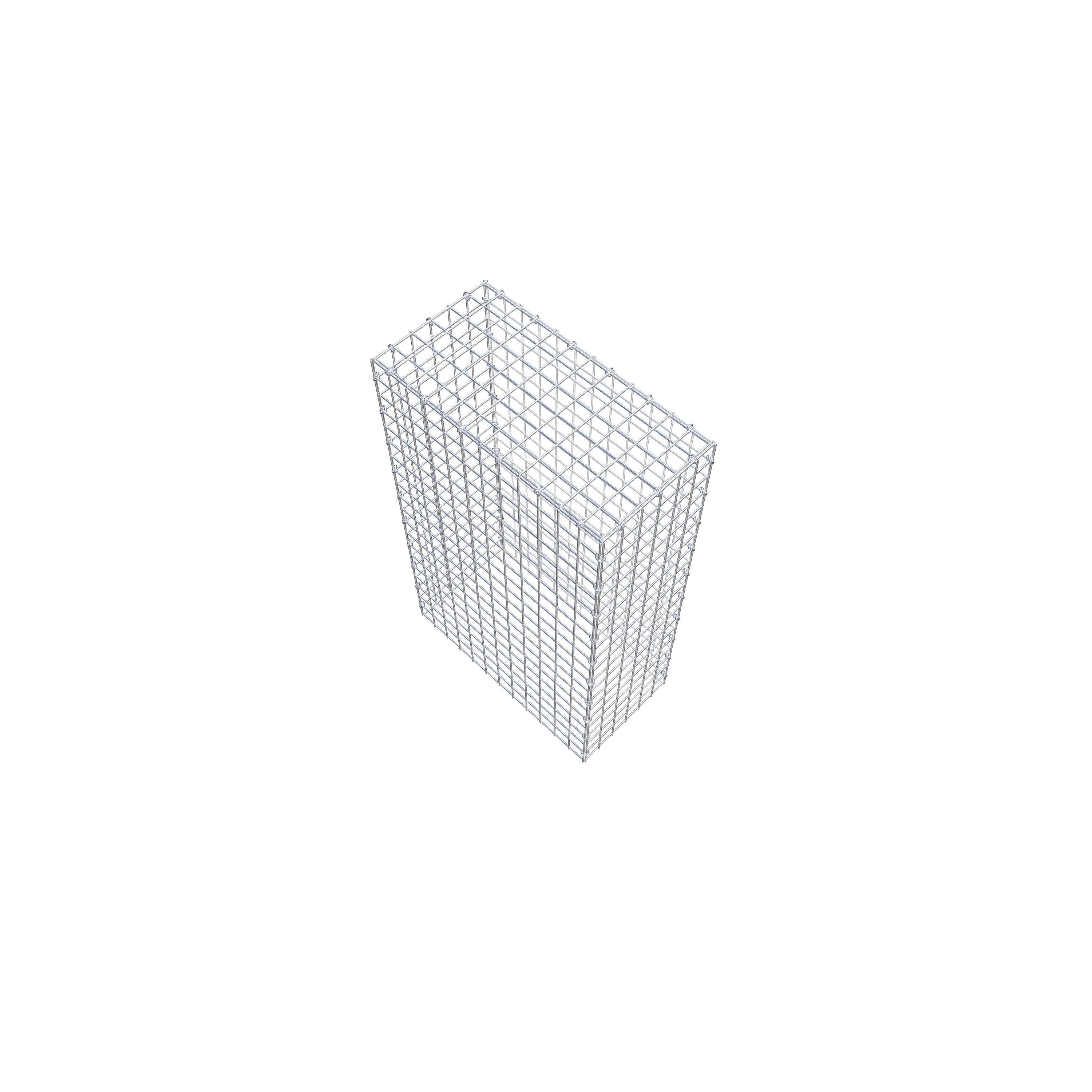 Mounted gabion type 3 100 cm x 60 cm x 30 cm (L x H x D), mesh size 5 cm x 5 cm, C-ring