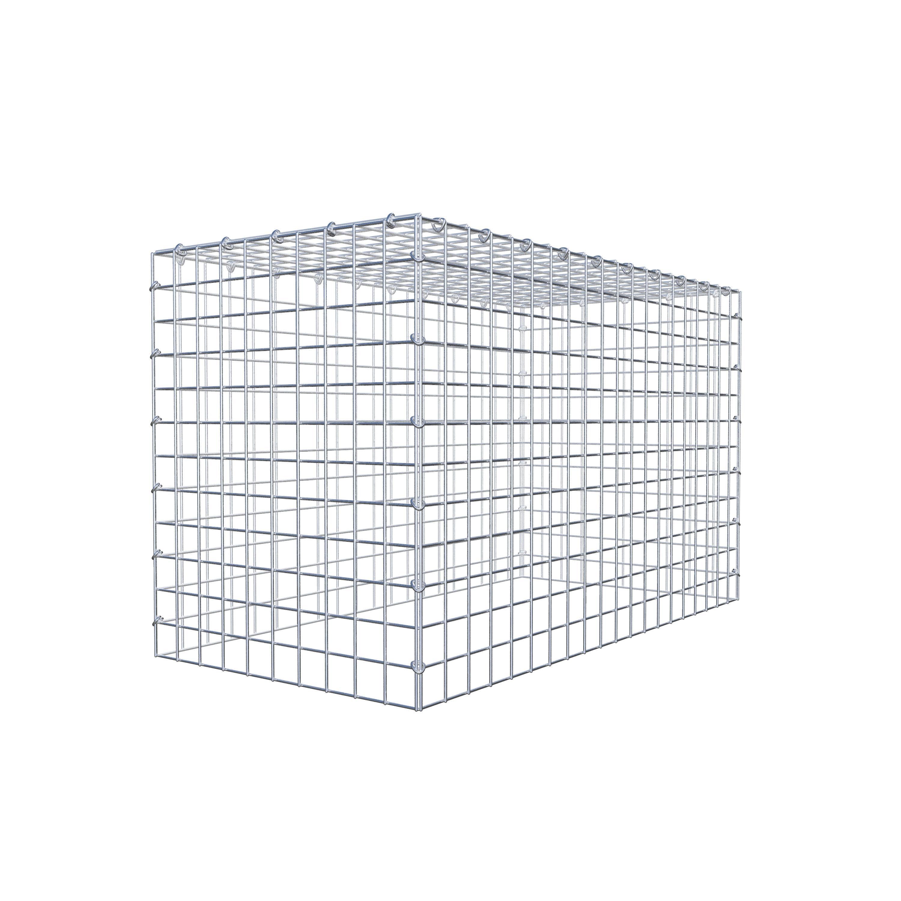 Mounted gabion type 3 100 cm x 60 cm x 50 cm (L x H x D), mesh size 5 cm x 5 cm, C-ring