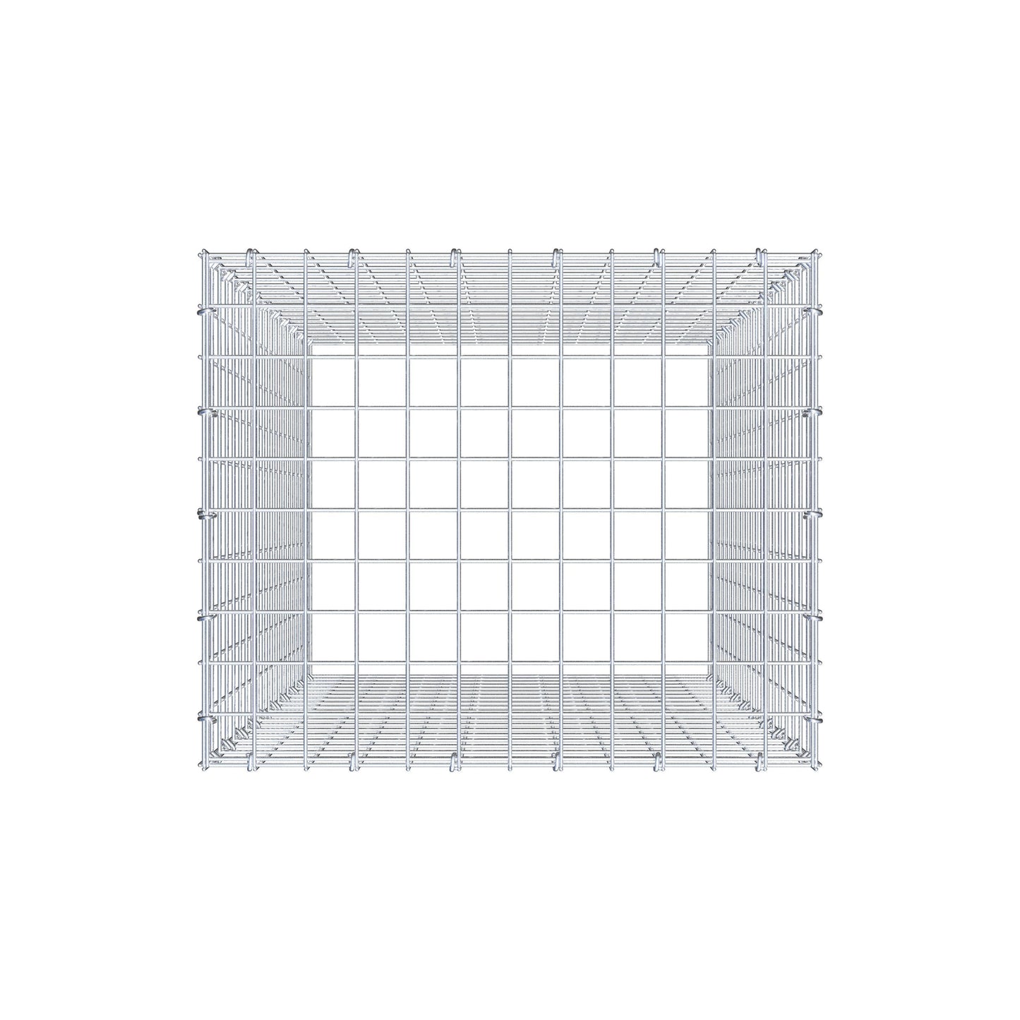 Mounted gabion type 3 100 cm x 60 cm x 50 cm (L x H x D), mesh size 5 cm x 5 cm, C-ring