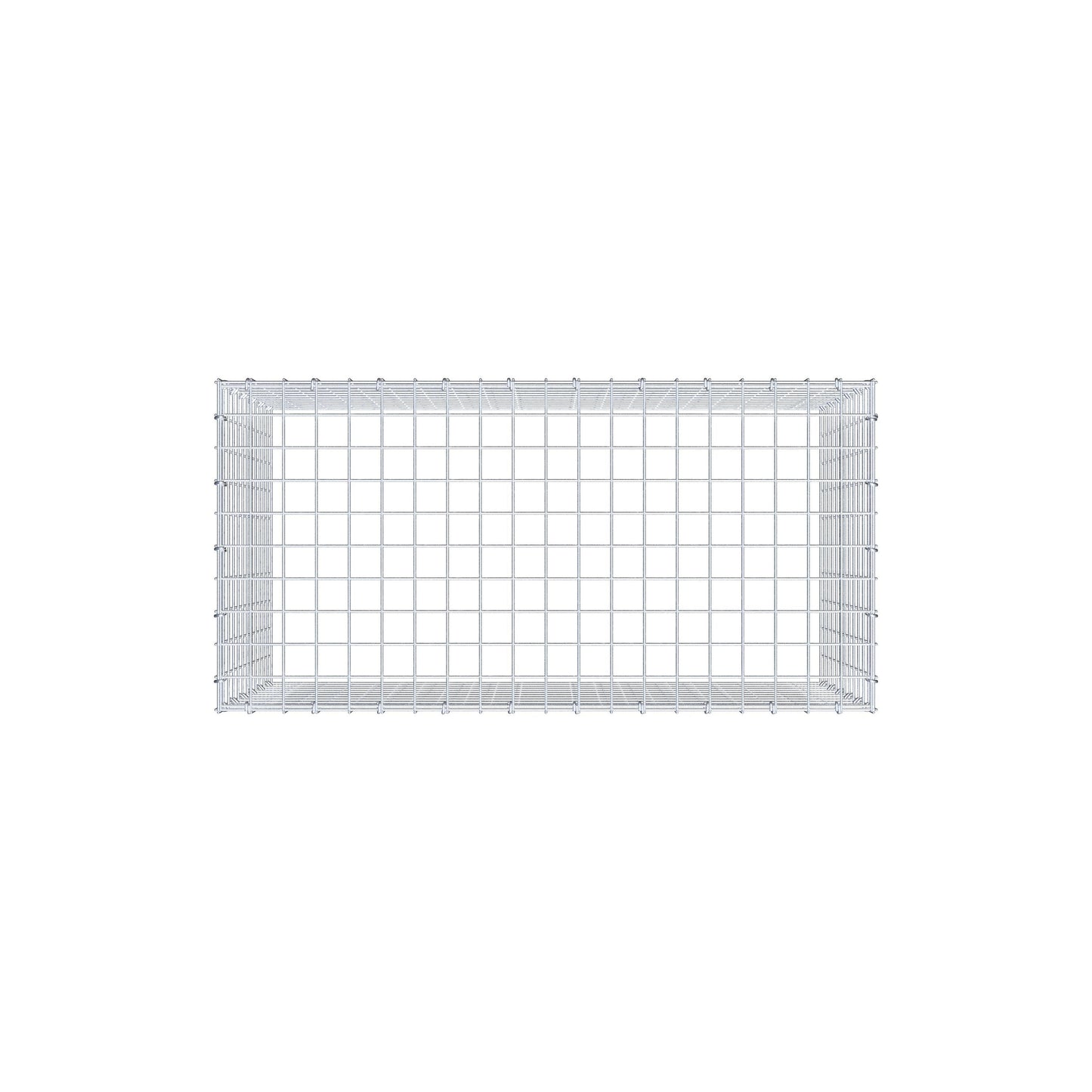 Mounted gabion type 3 100 cm x 60 cm x 50 cm (L x H x D), mesh size 5 cm x 5 cm, C-ring
